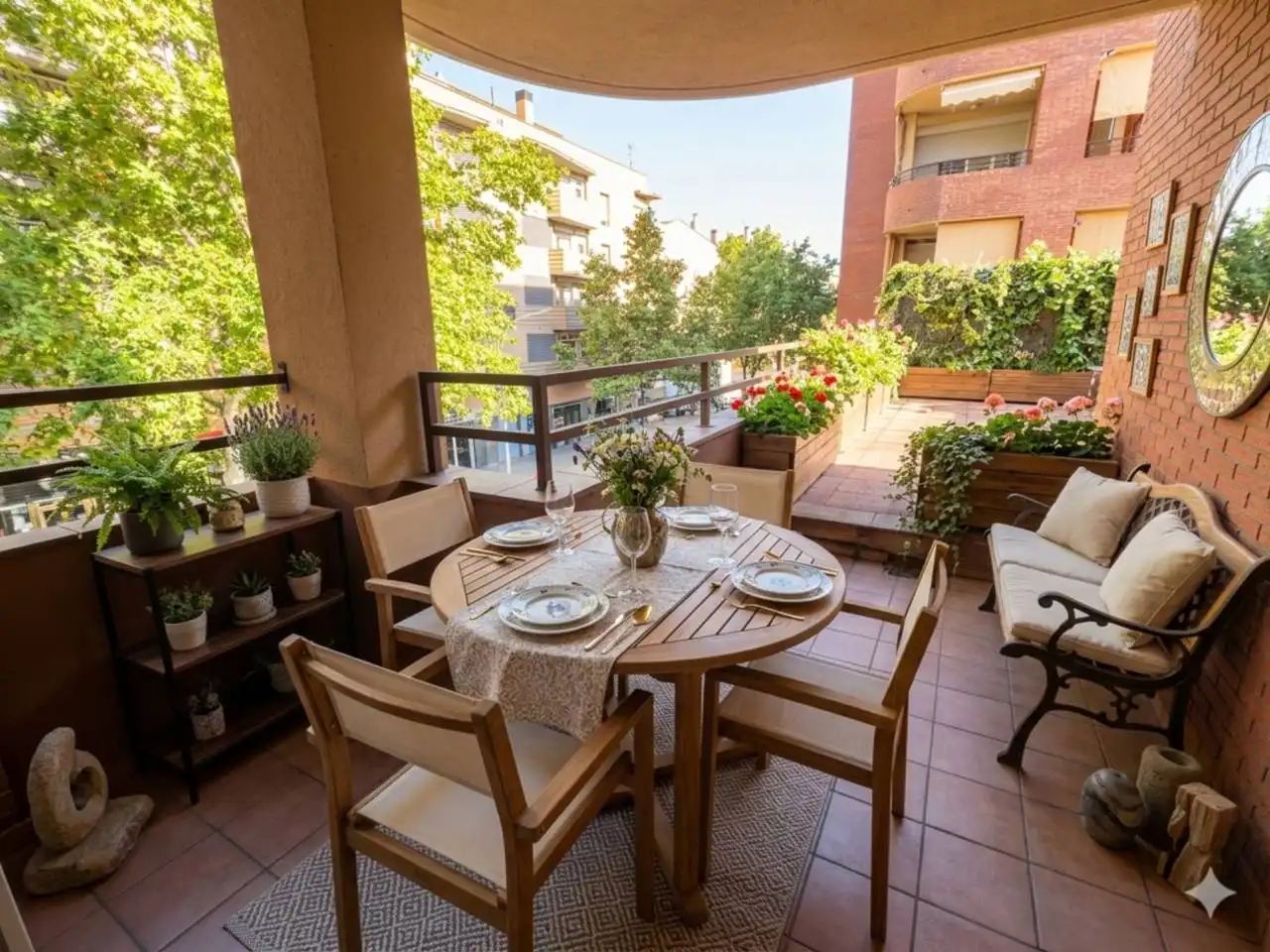 Terrace of Flat for sale in Figueres  with Heating, Terrace and Community pool