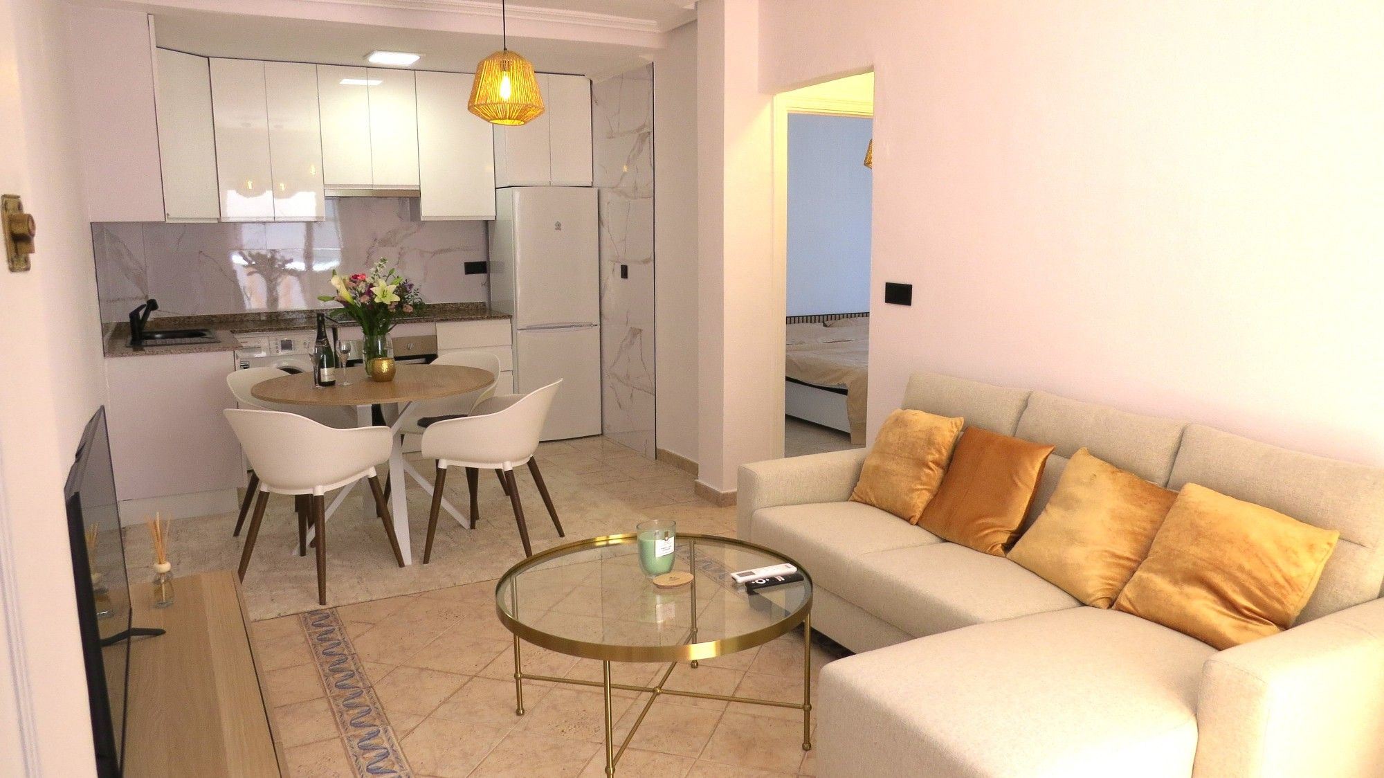 Living room of House or chalet for sale in Orihuela  with Air Conditioner, Terrace and Furnished