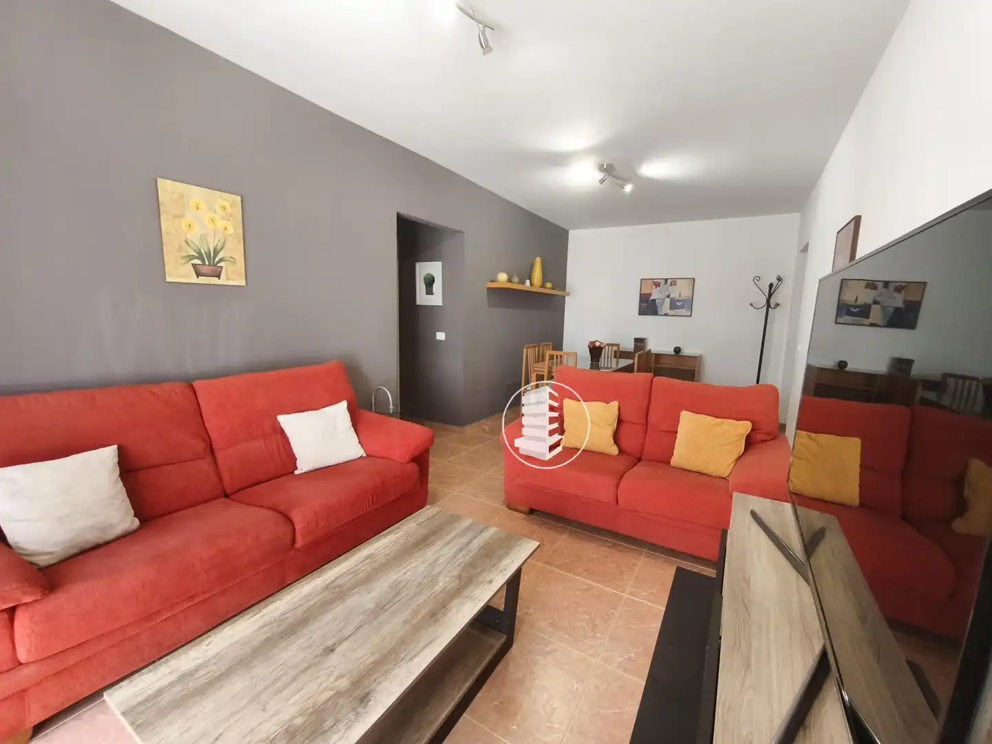Sala de estar de Piso de alquiler en Candelaria con Jardín privado, Terraza y Piscina
