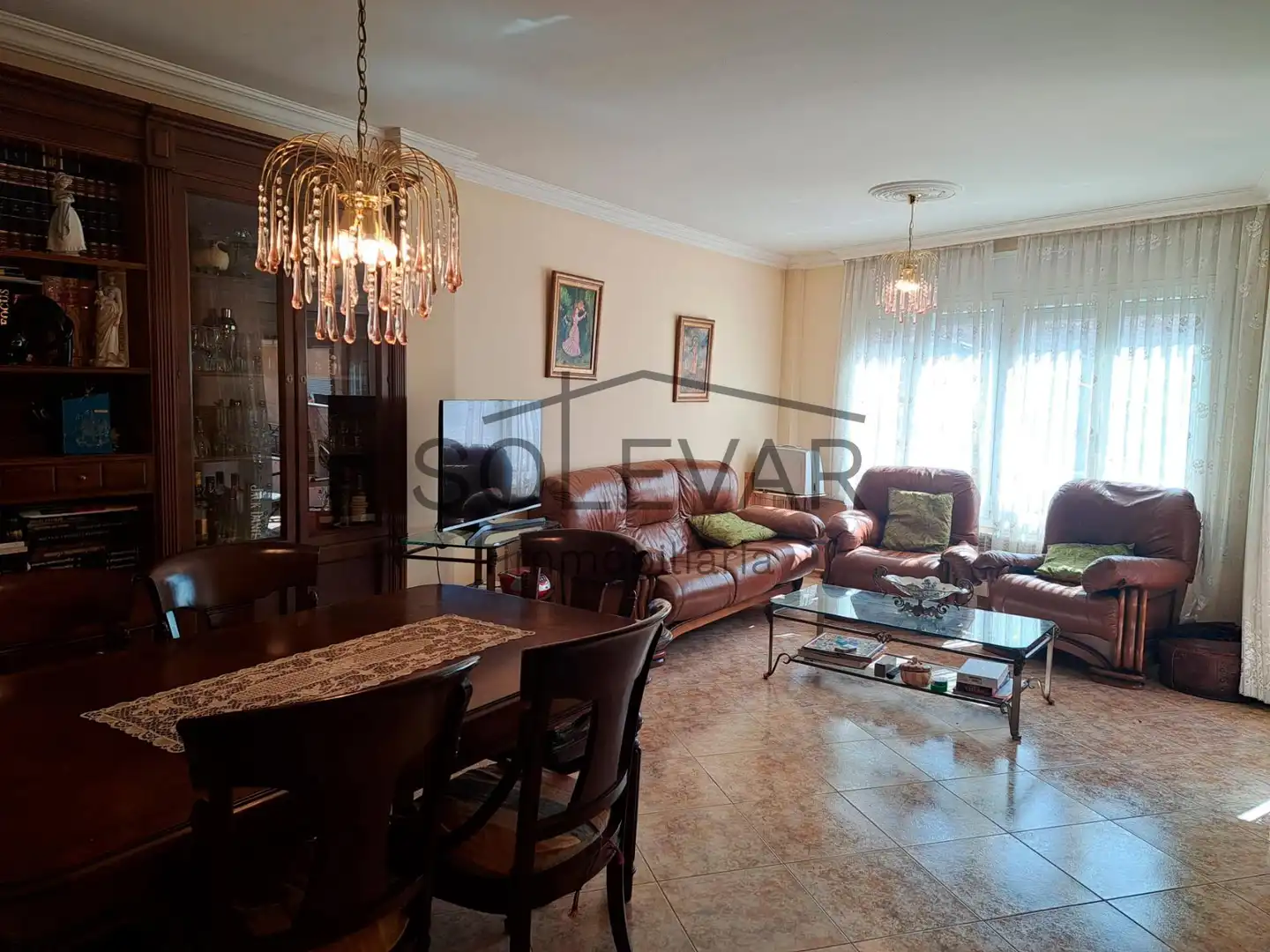 Wohnzimmer von Wohnung zum Verkauf in Tremp mit Klimaanlage, Heizung und Terrasse