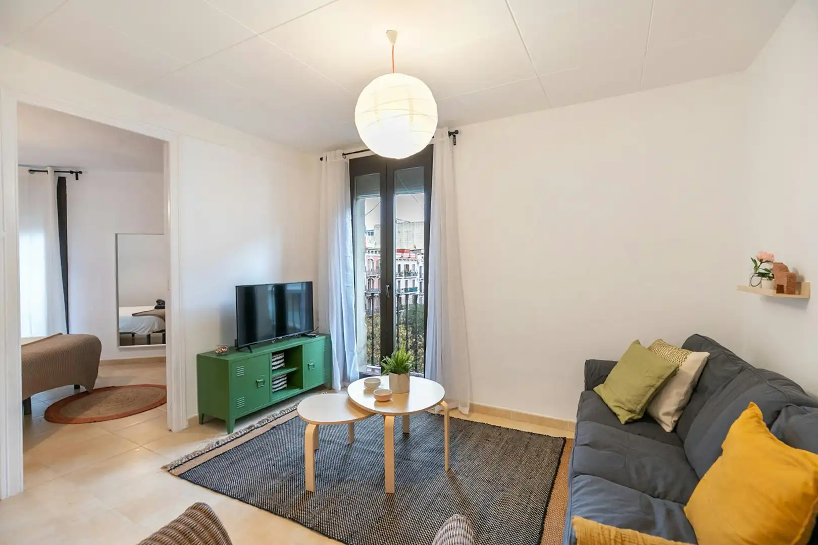 Sala de estar de Piso de alquiler en Barcelona con Calefacción, Amueblado y Lavadora