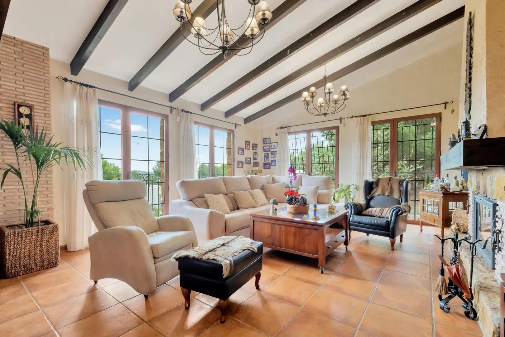 Sala de estar de Casa o chalet en venta en Tibi con Calefacción, Jardín privado y Terraza