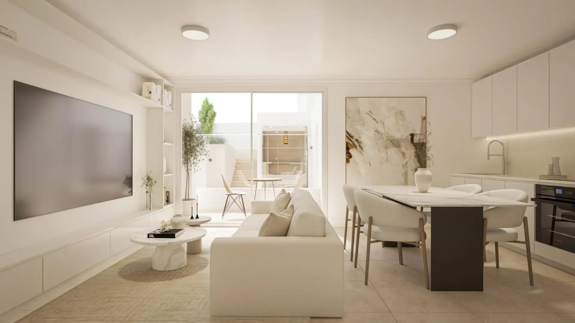 Wohnzimmer von Erdgeschoss zum Verkauf in Torrevieja mit Klimaanlage, Terrasse und Gemeinschaftspool