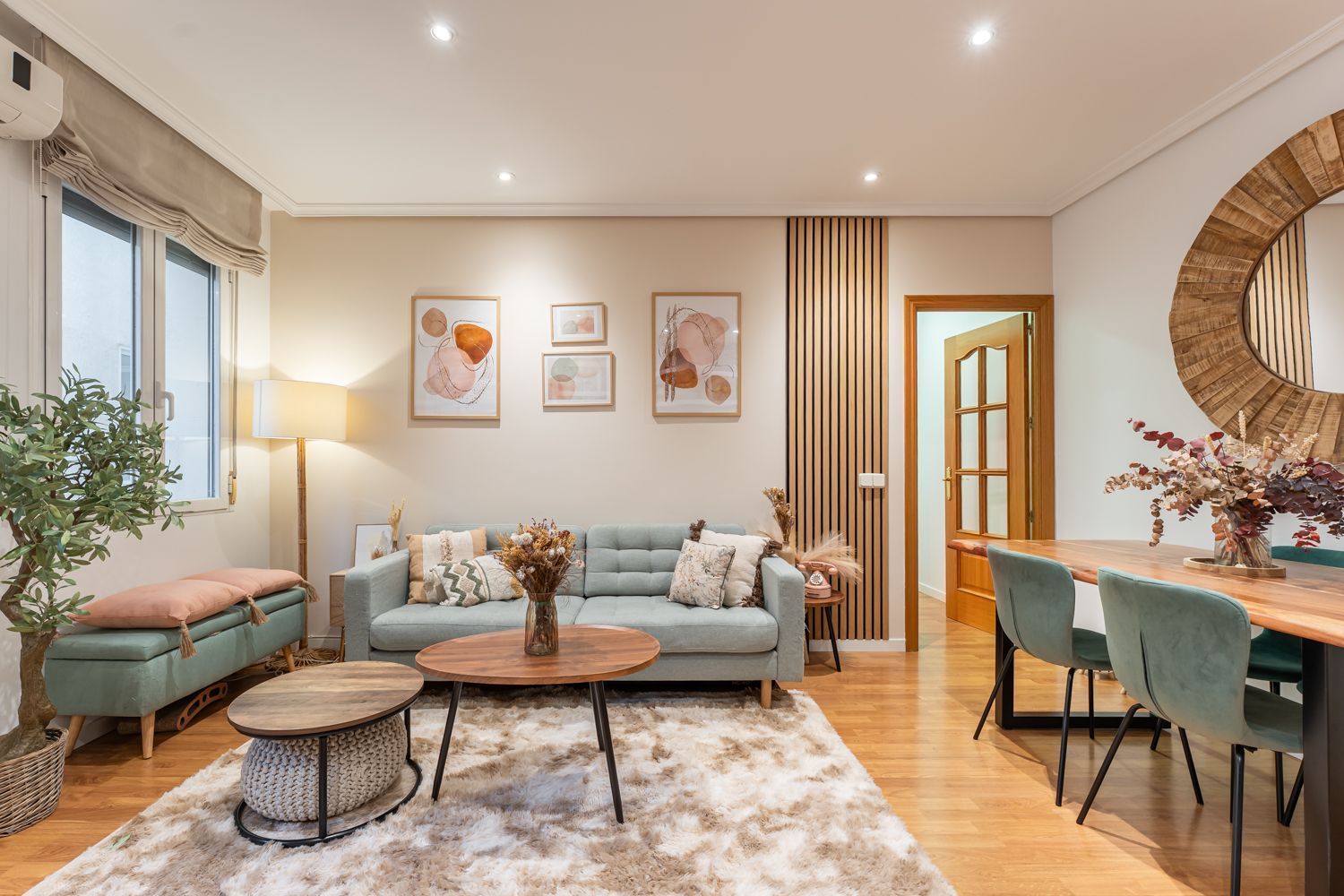 Living room of Flat for sale in  Madrid Capital  with Heating