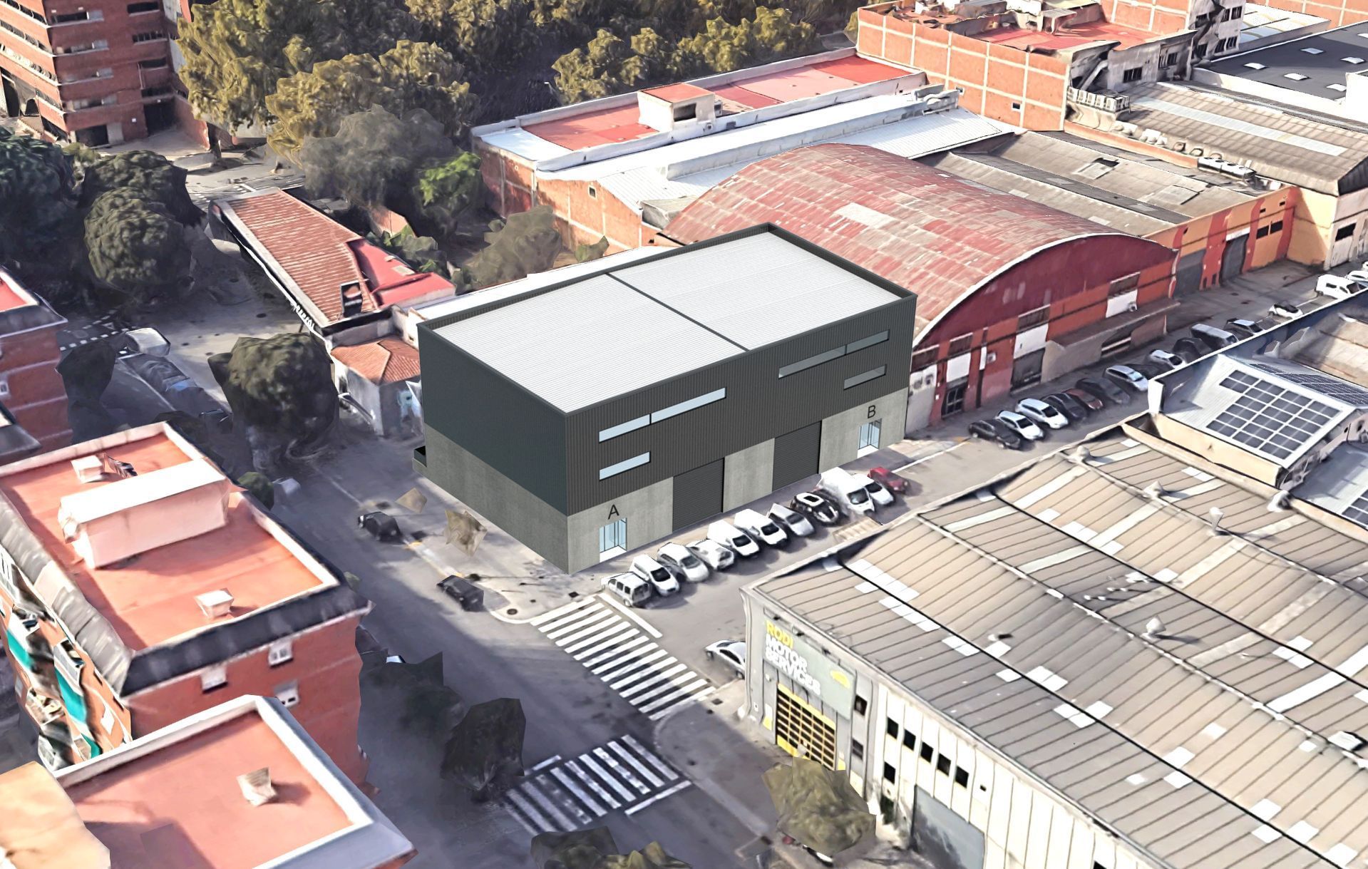 Exterior view of Industrial buildings for sale in  Barcelona Capital