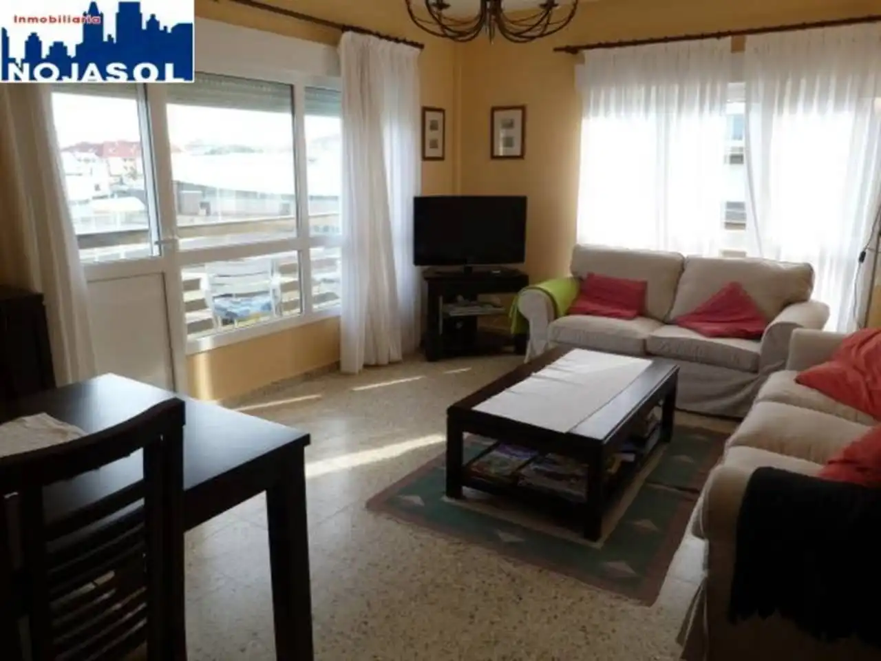 Living room of Flat for rent in Noja  with Heating, Terrace and Furnished