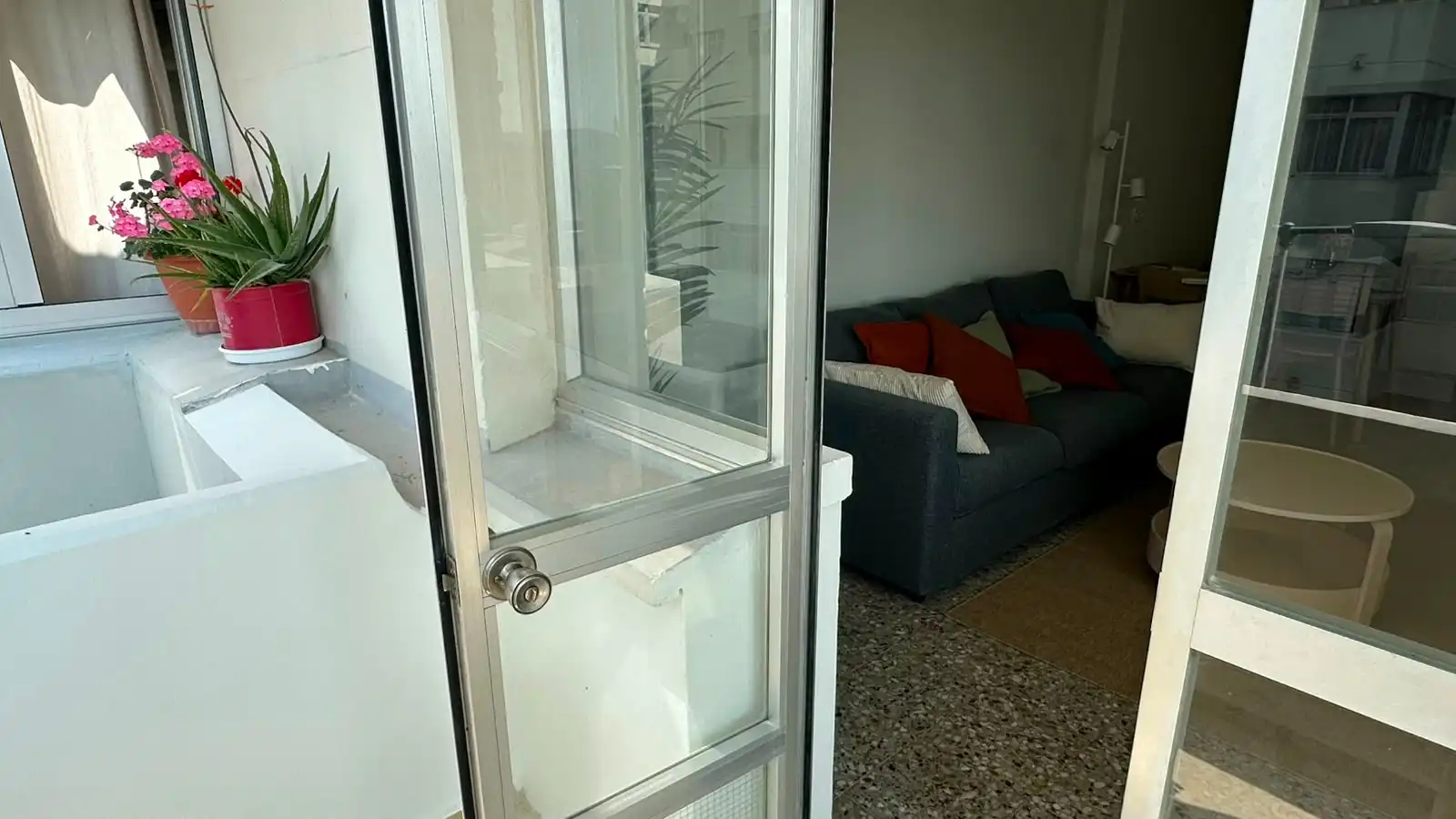 Balcony of Flat for rent in Ferrol  with Furnished, Oven and Washing machine