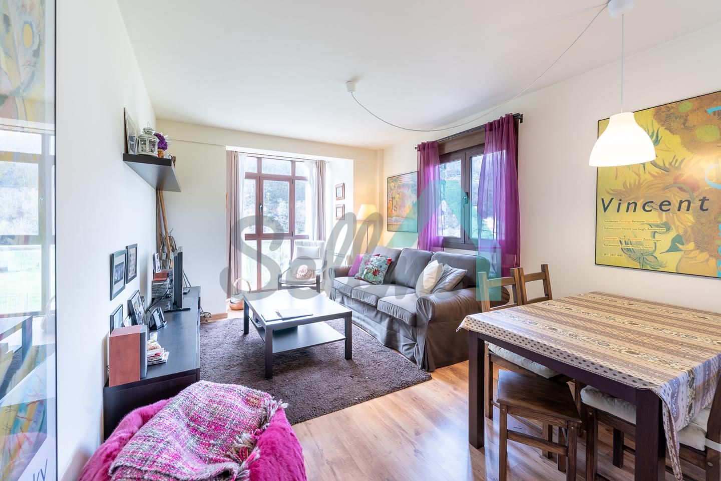 Living room of Flat for sale in Aller  with Heating and Storage room