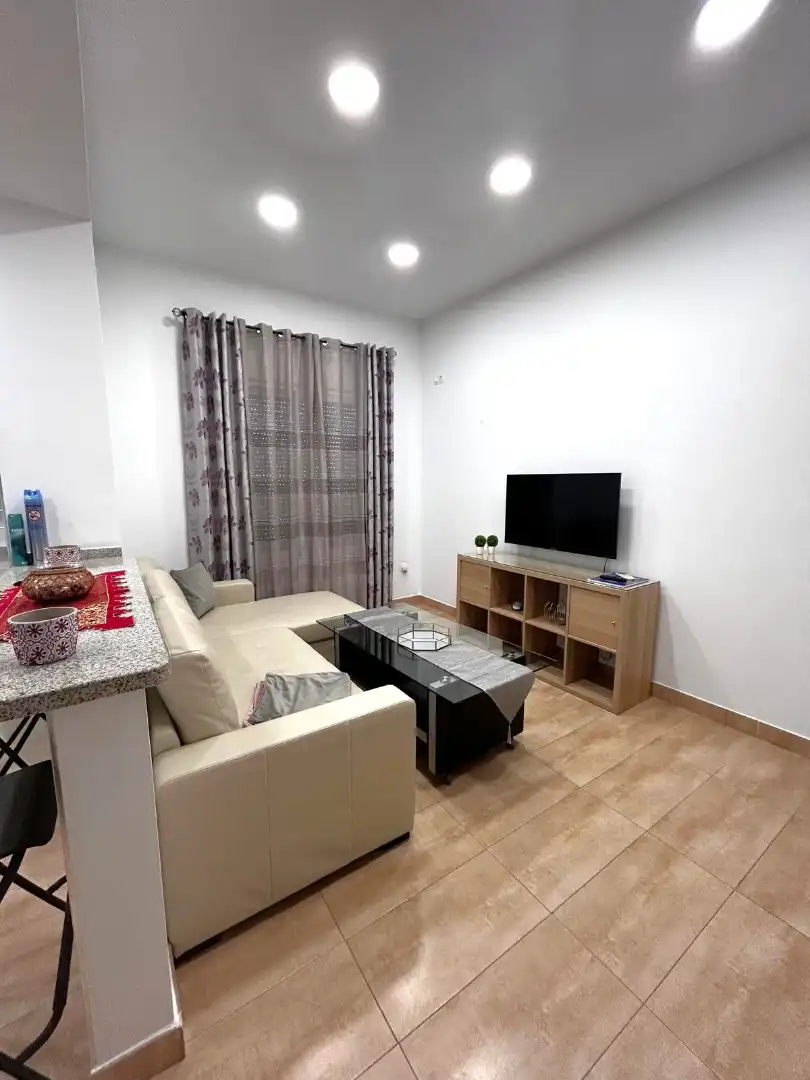 Wohnzimmer von Einfamilien-Reihenhaus zur Miete in Alhaurín El Grande mit Klimaanlage, Terrasse und Abstellraum