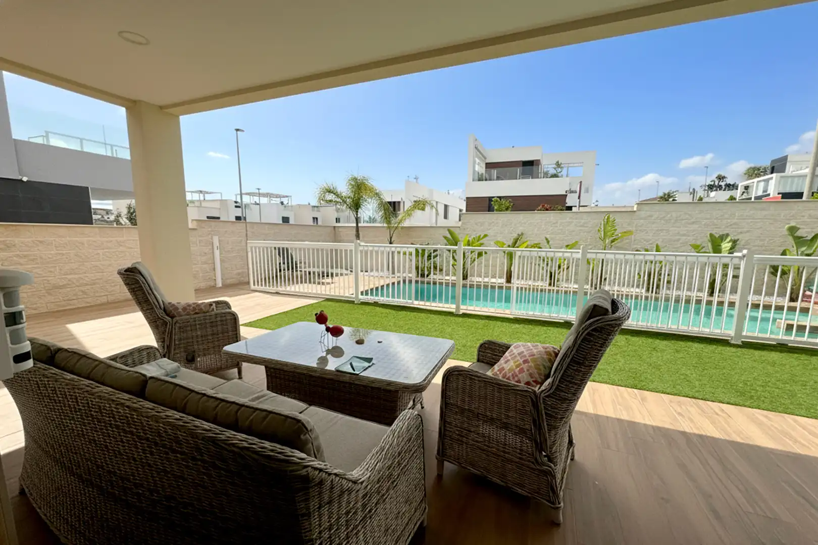 Terraza de Casa o chalet de alquiler en Benijófar con Aire acondicionado, Calefacción y Jardín privado