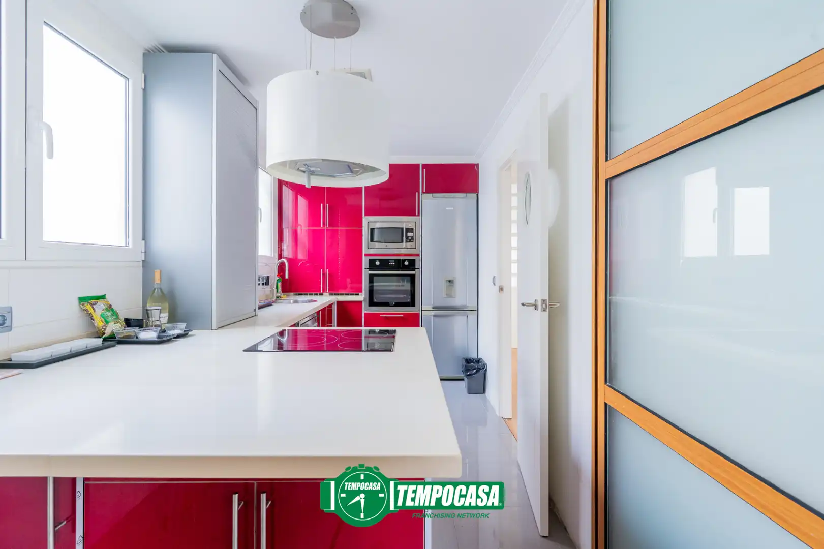 Küche von Wohnung zum Verkauf in Valencia mit Klimaanlage, Parkett und Terrasse