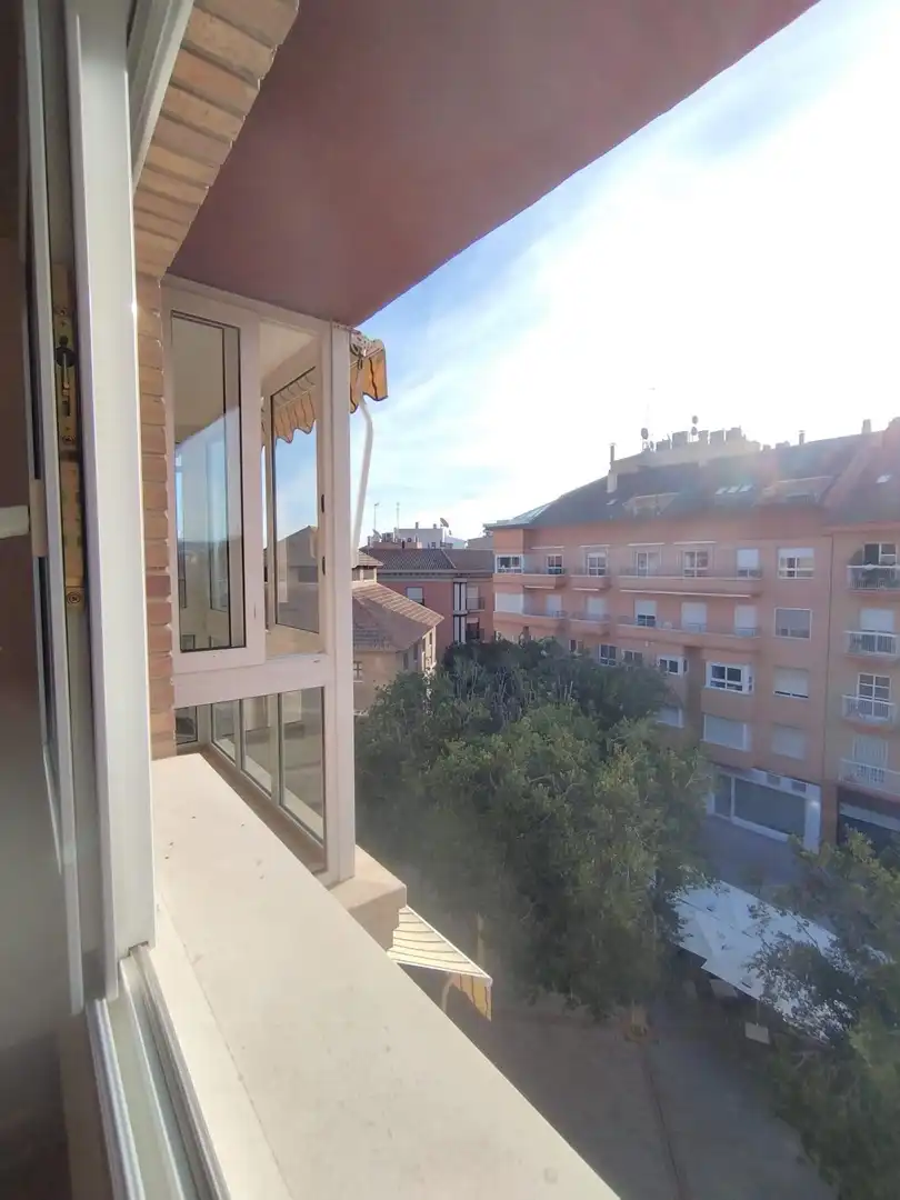 Terraza de Piso de alquiler en Murcia con Aire acondicionado, Calefacción y Parquet