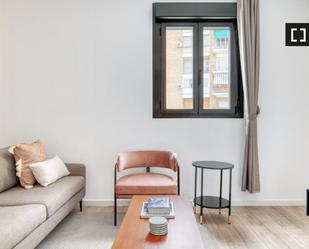 Living room of Flat to rent in  Madrid Capital  with Air Conditioner