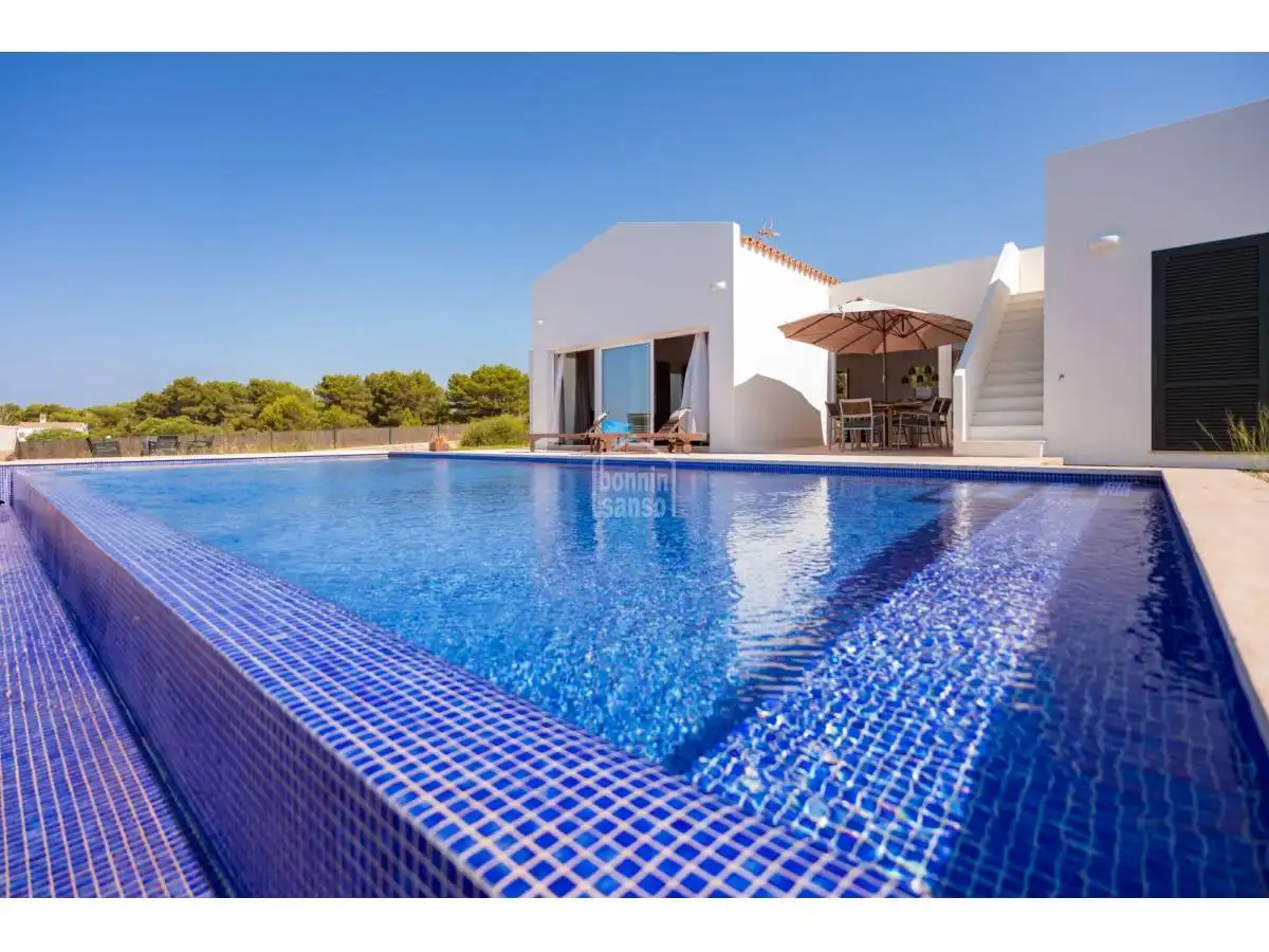 Swimming pool of Houses for sale in Sant Lluís  with Private garden, Terrace and Swimming Pool