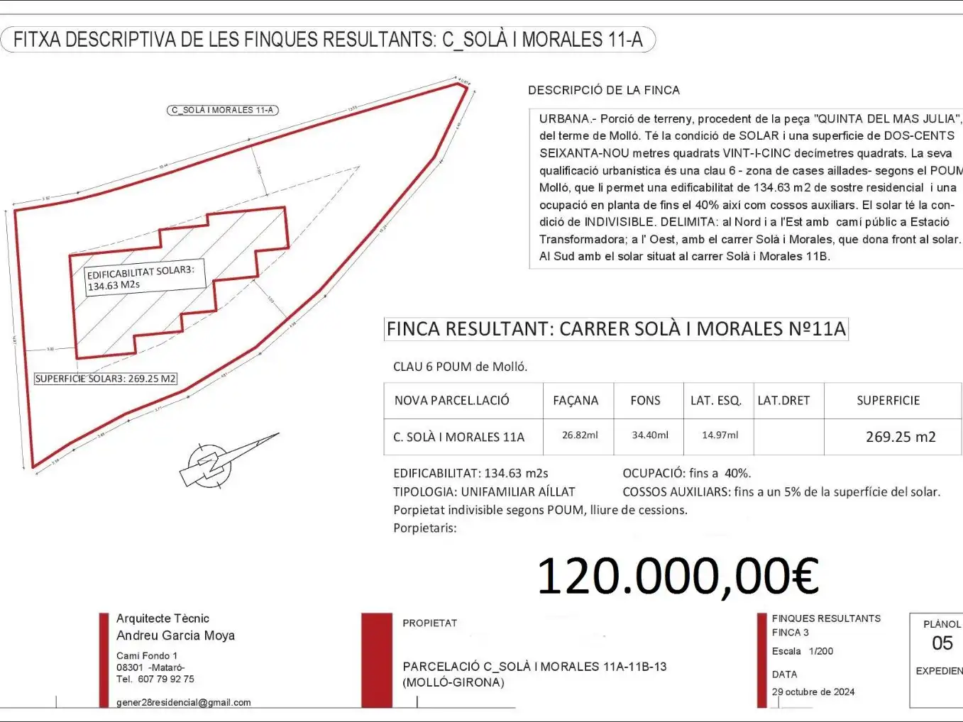 Terreno residenziale in vendita a Carrer de Solà Morales 13, imagen 8
