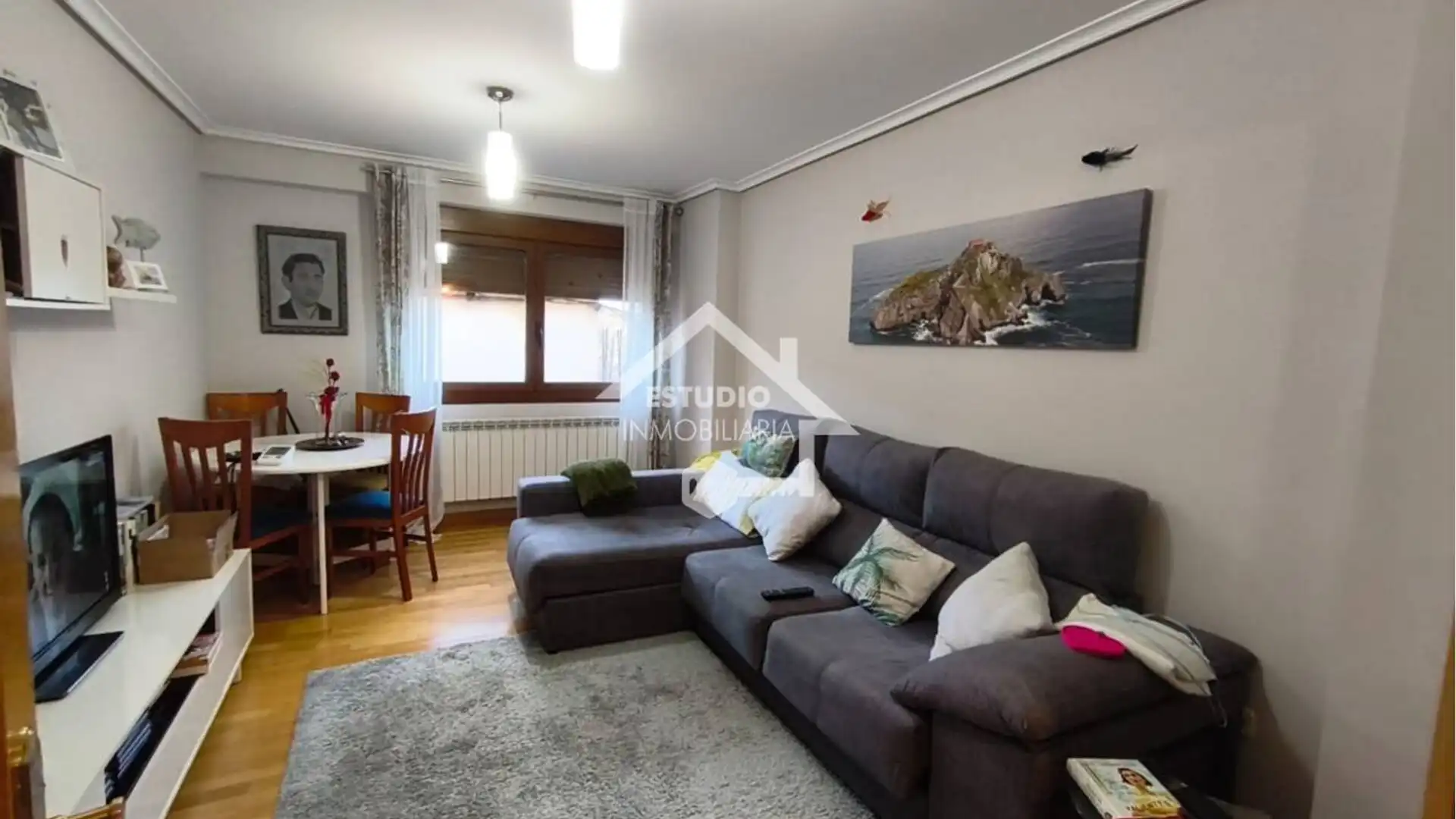 Sala de estar de Piso en venta en Lapuebla de Labarca con Calefacción, Parquet y Trastero