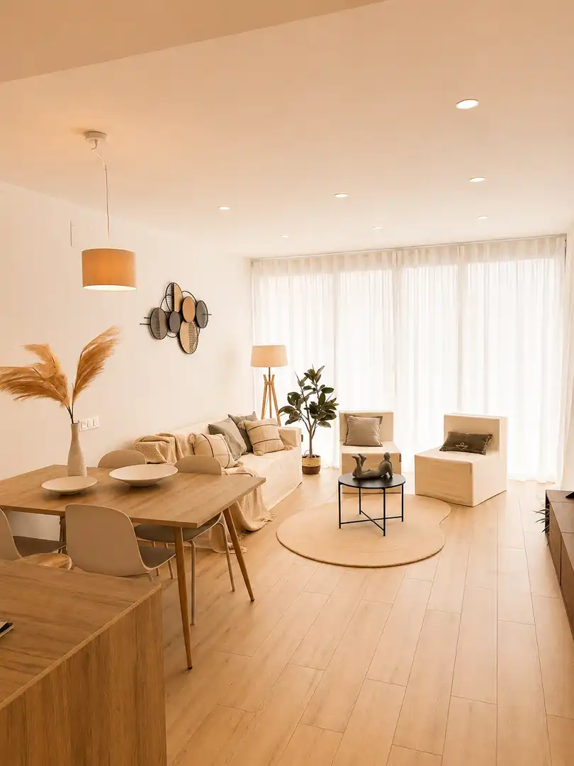 Sala d'estar de Àtic en venda en Cunit amb Aire condicionat, Calefacció i Terrassa