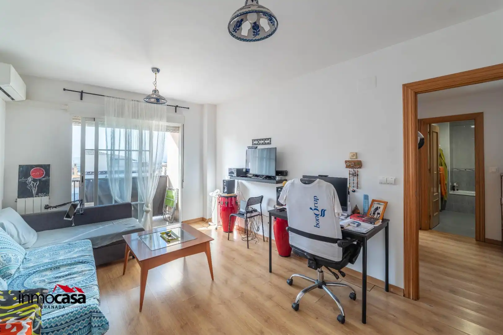 Living room of Flat for sale in La Zubia  with Air Conditioner, Terrace and Balcony