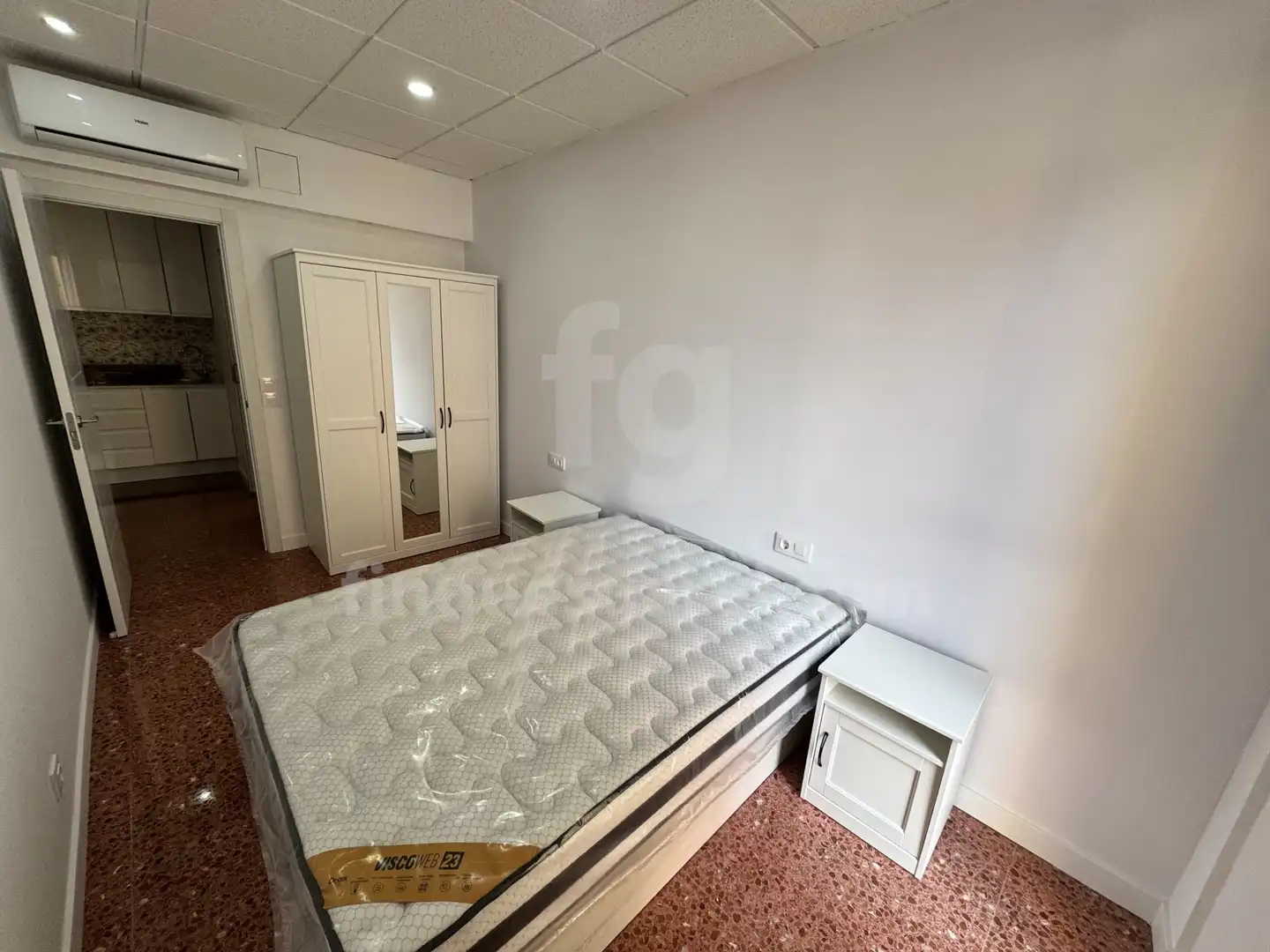 Schlafzimmer von Wohnung zur Miete in Barcelona mit Klimaanlage und Möbliert