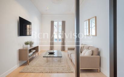 Sala d'estar de Pis en venda en  Barcelona Capital amb Aire condicionat, Calefacció i Terrassa