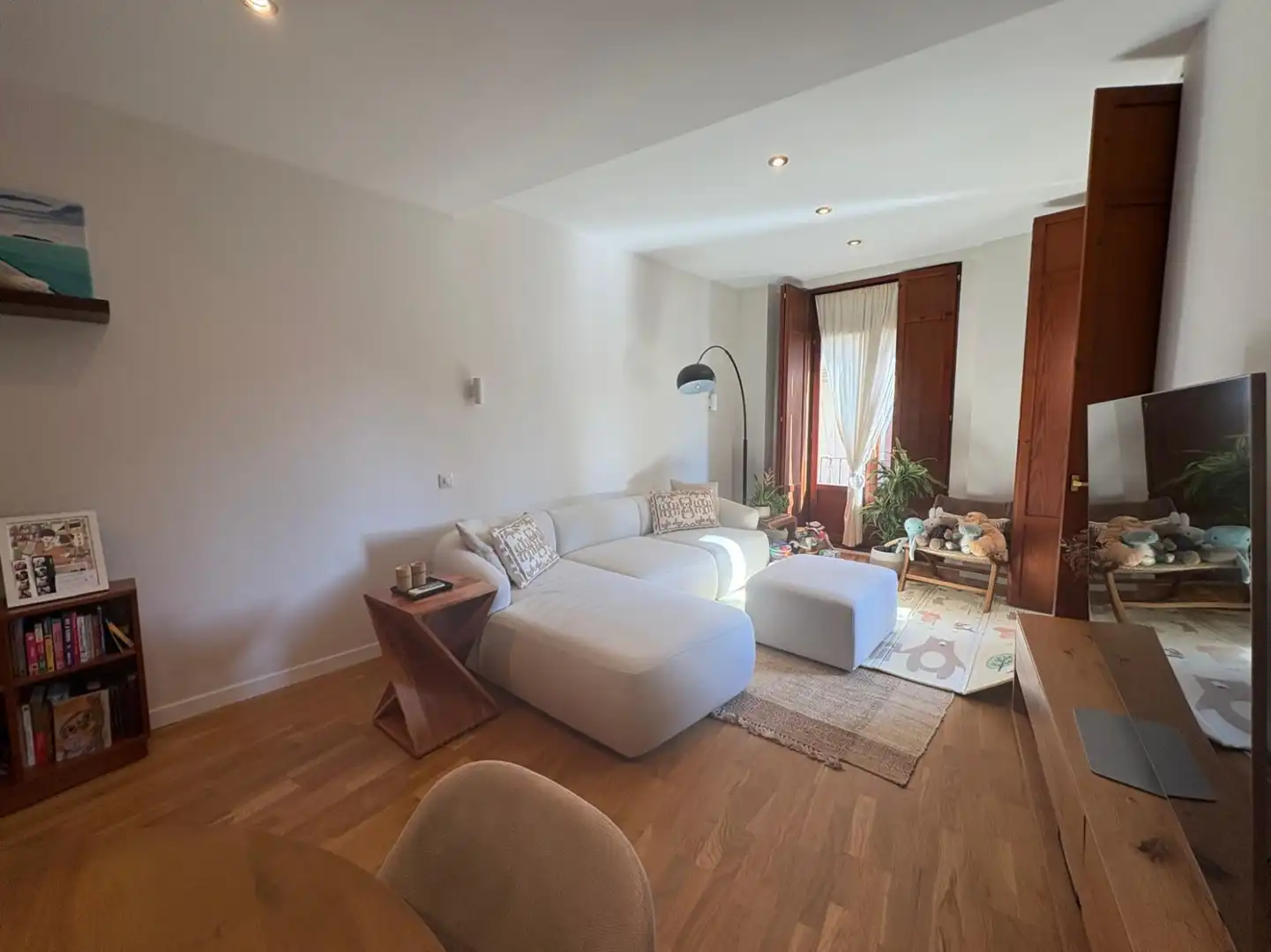 Sala de estar de Piso de alquiler en Valencia con Aire acondicionado, Calefacción y Parquet