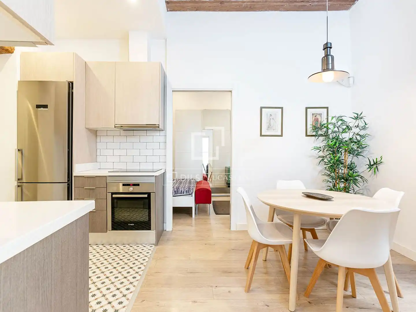 Küche von Wohnung zum Verkauf in Barcelona mit Klimaanlage, Heizung und Möbliert