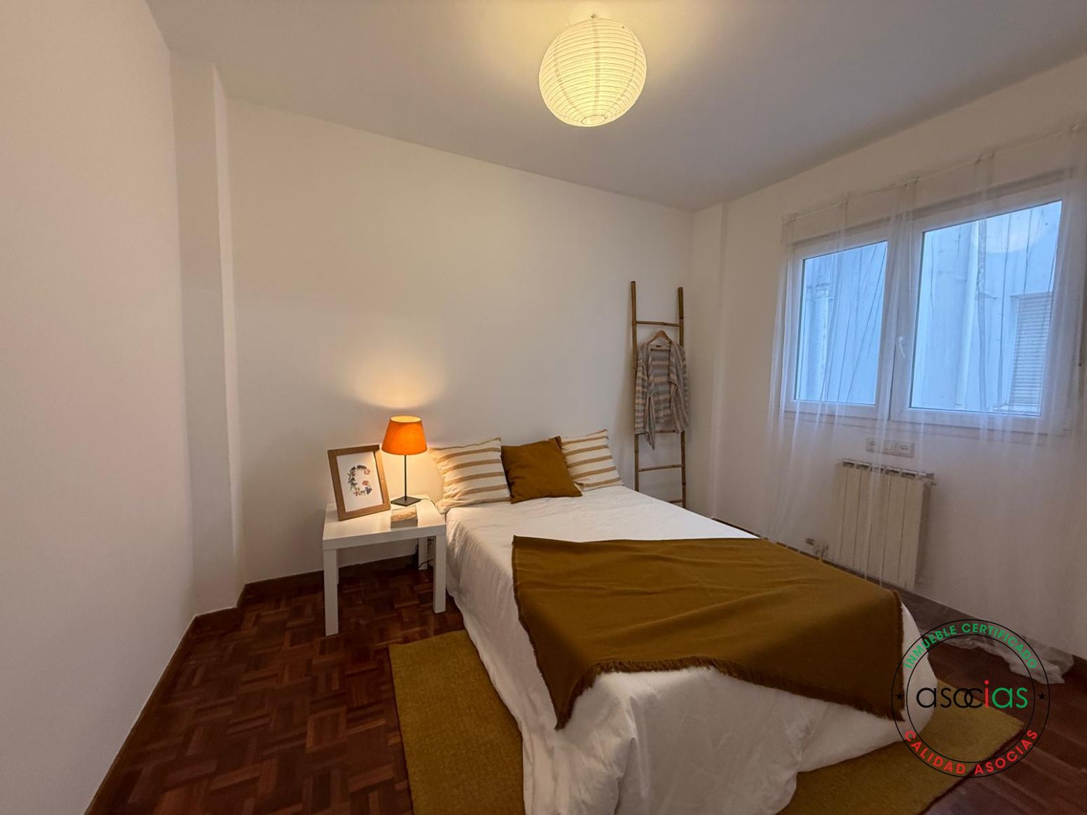 Bedroom of Flat for sale in Gijón   with Heating, Parquet flooring and Balcony