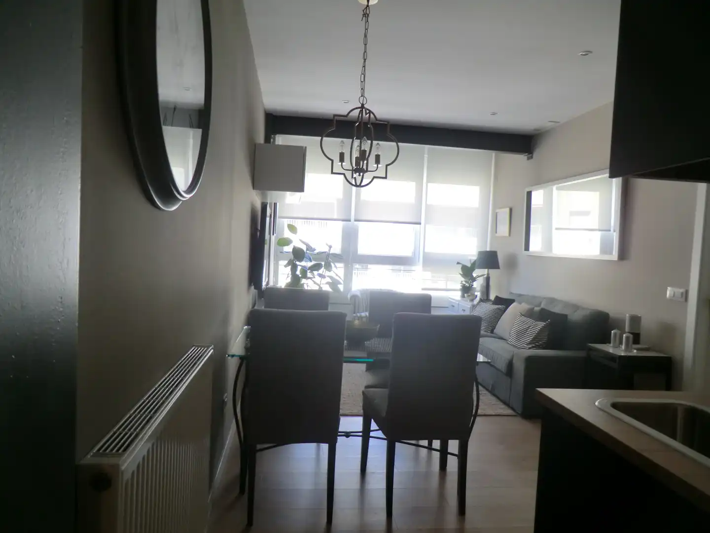 Sala d'estar de Apartament de lloguer en Madrid amb Aire condicionat, Calefacció i Moblat