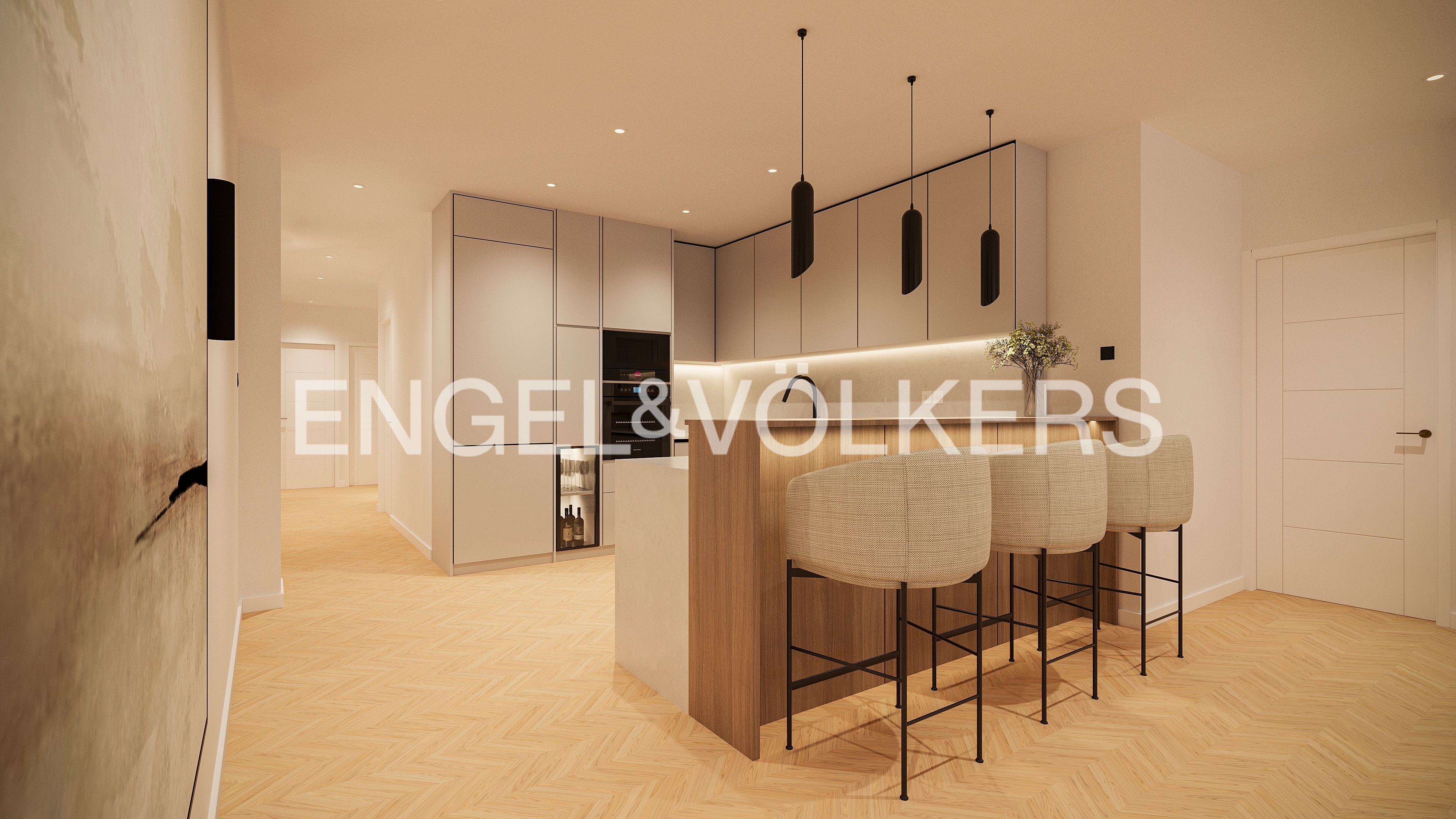 Cuina de Apartament en venda en  Madrid Capital amb Aire condicionat, Calefacció i Parquet