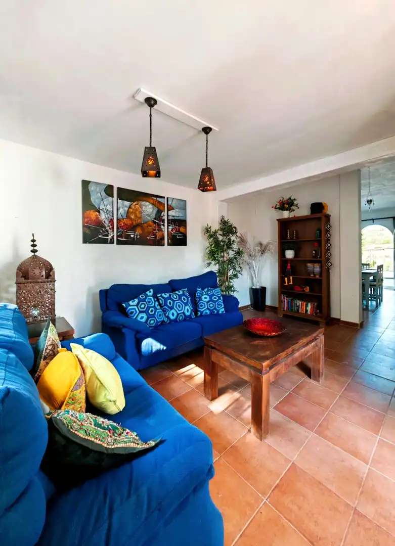 Sala de estar de Casa o chalet en venta en Medina Sidonia con Jardín privado, Piscina y Amueblado