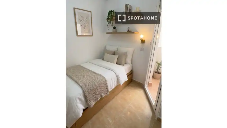 Schlafzimmer von Wohnungen zur untervermieten in Mijas mit Klimaanlage, Terrasse und Möbliert