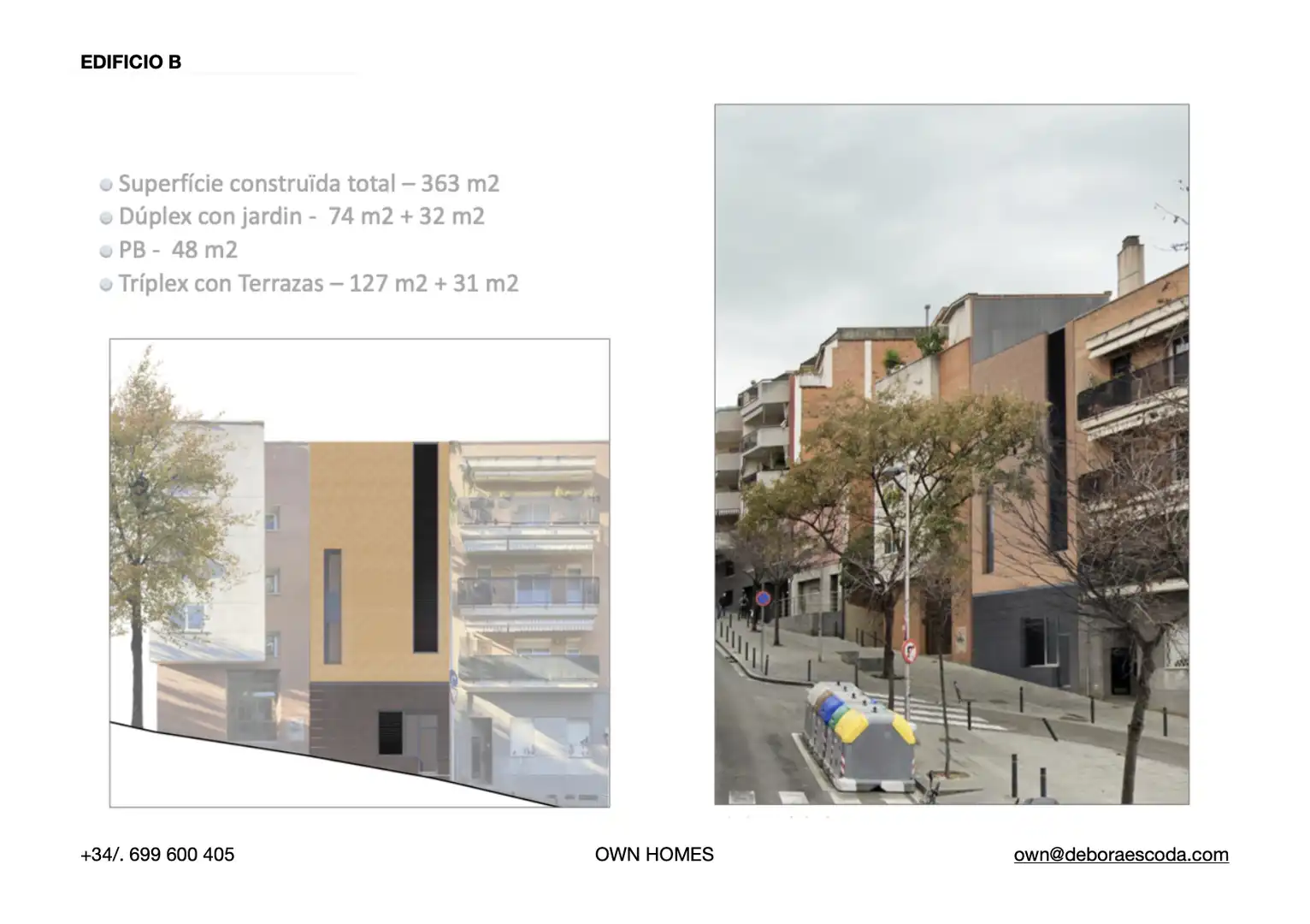 Vista exterior de Residencial en venda en Barcelona