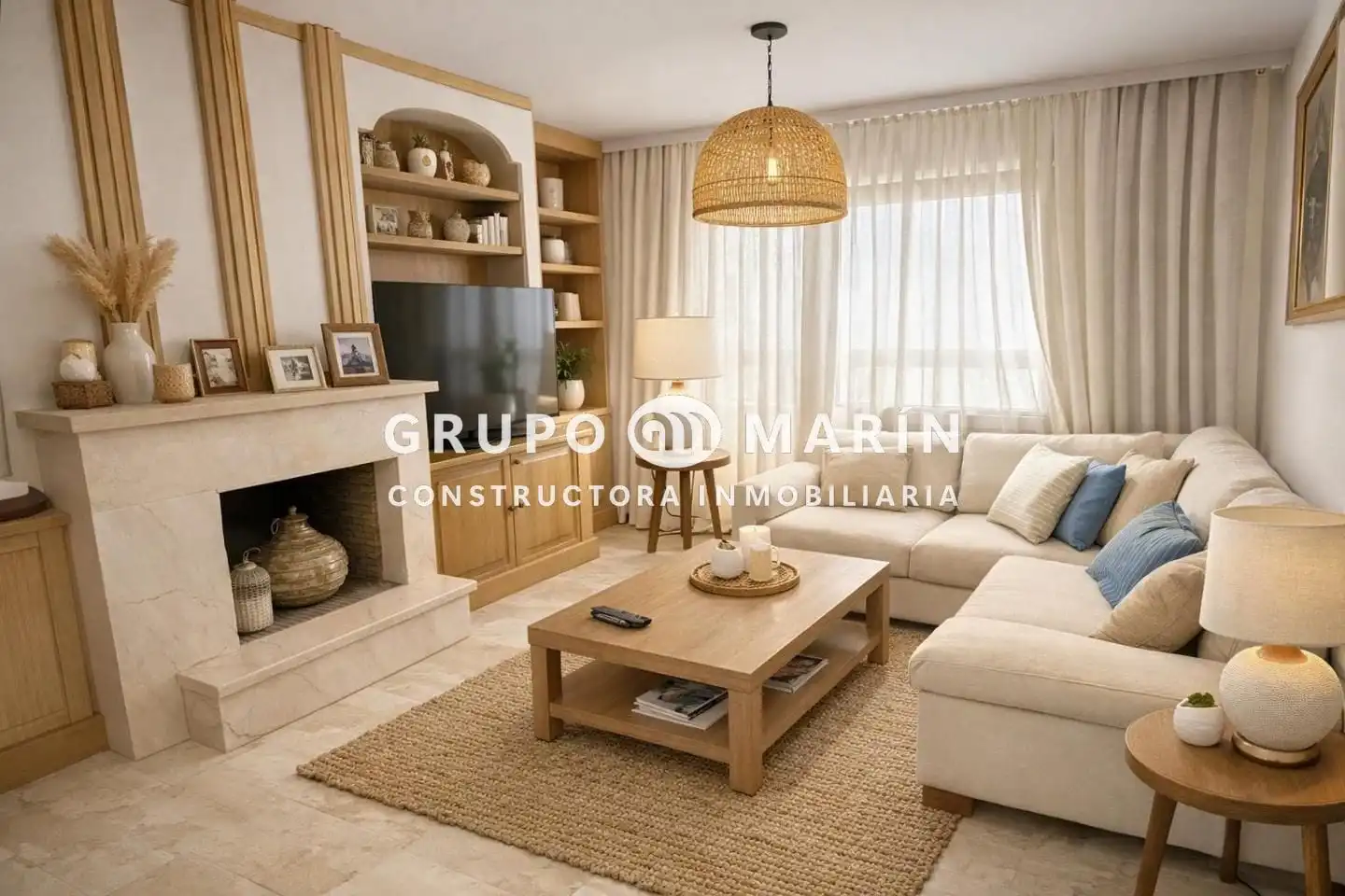 Sala de estar de Piso en venta en Vilassar de Mar con Terraza y Amueblado