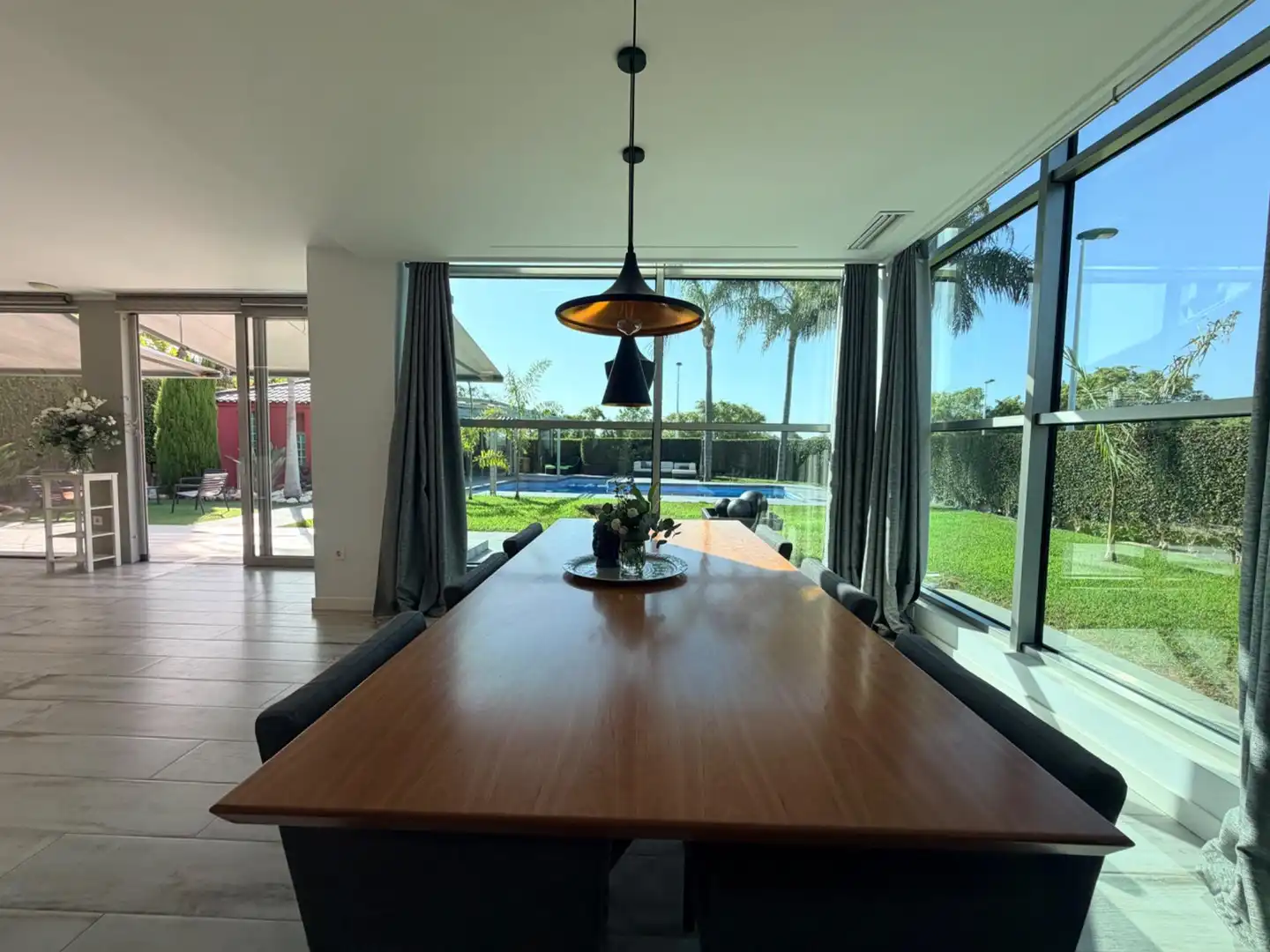 Comedor de Casa o chalet de alquiler en Elche / Elx con Aire acondicionado, Calefacción y Jardín privado