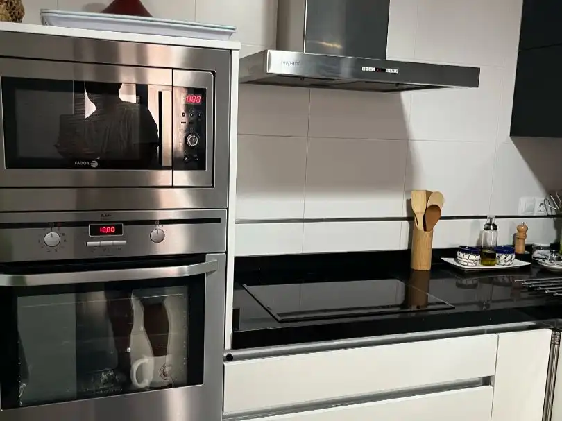 Kitchen of Flat for sale in  Albacete Capital  with Air Conditioner, Terrace and Balcony