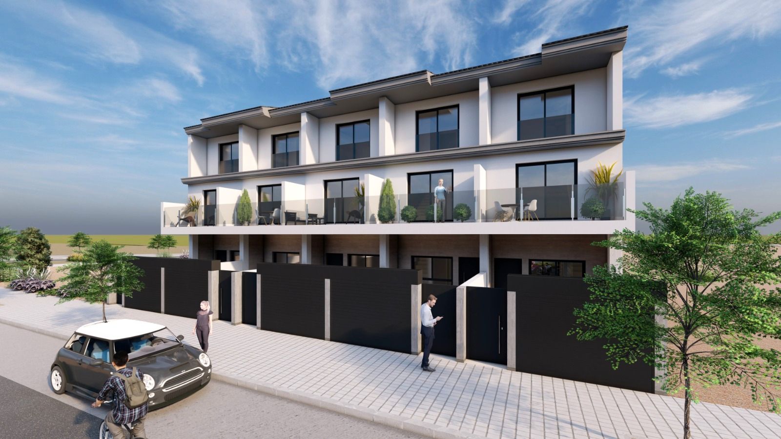 Exterior view of Single-family semi-detached for sale in Sagunto / Sagunt  with Air Conditioner, Private garden and Terrace