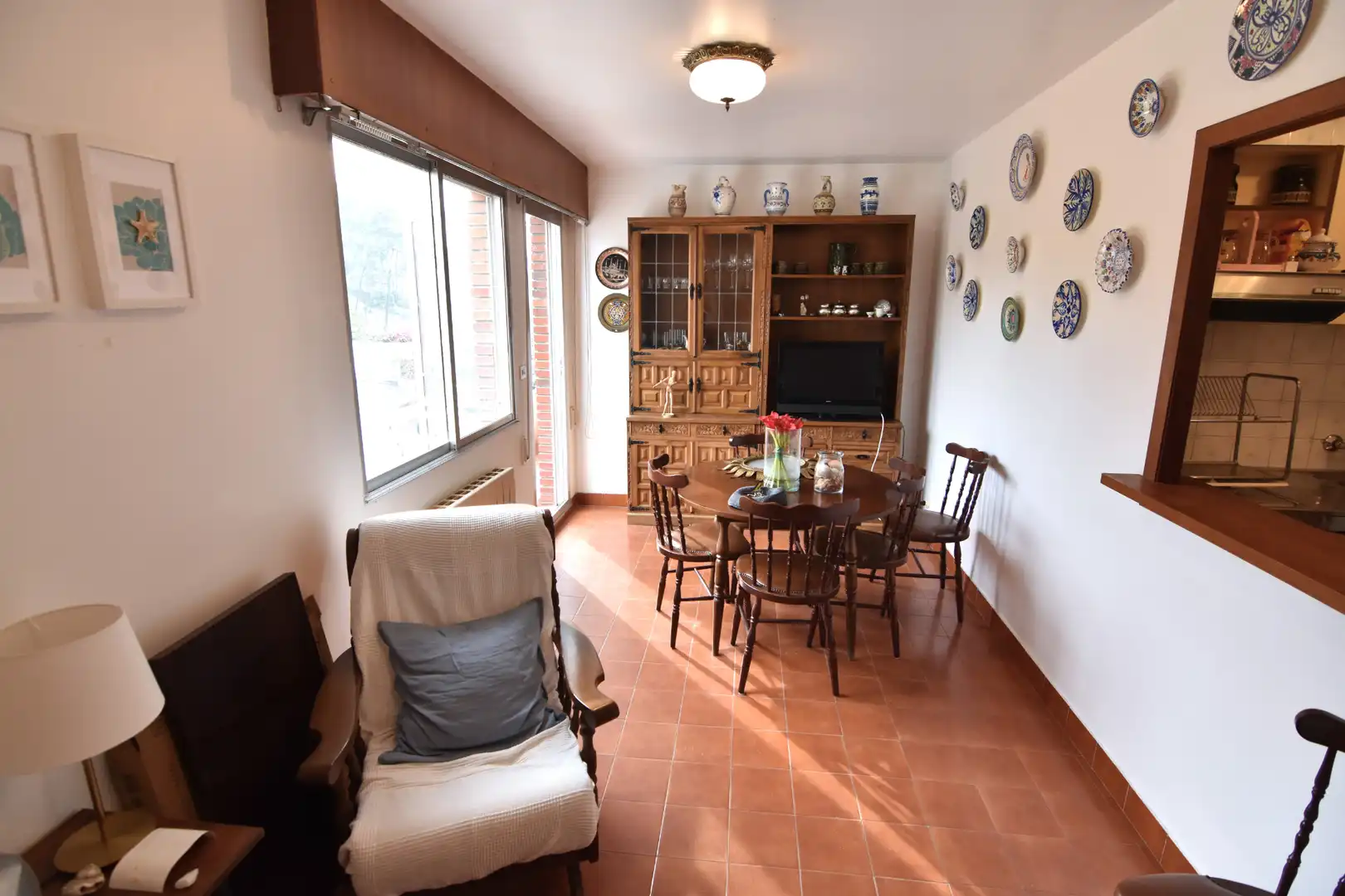 Comedor de Piso en venta en Pontedeume con Calefacción, Parquet y Terraza