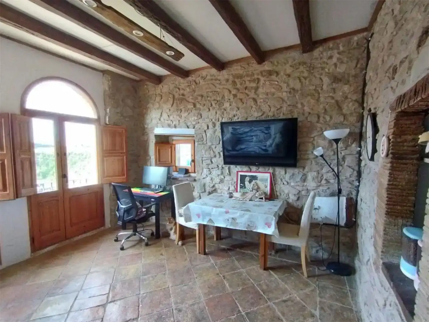 Sala d'estar de Pis per a compartir en Montmajor amb Jardí privat, Parquet i Traster