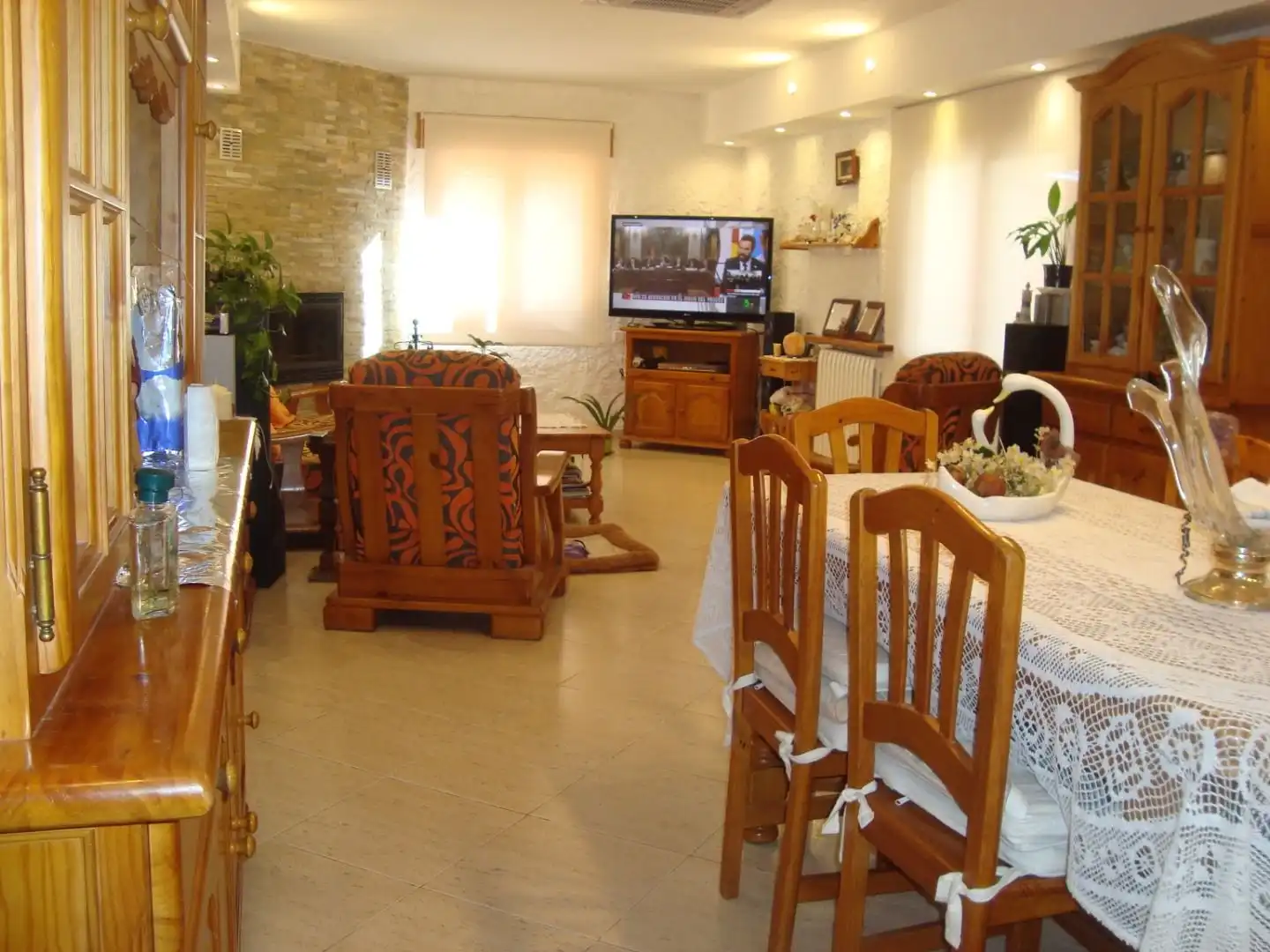 Living room of Houses for sale in Sant Pere de Vilamajor  with Air Conditioner, Heating and Swimming Pool