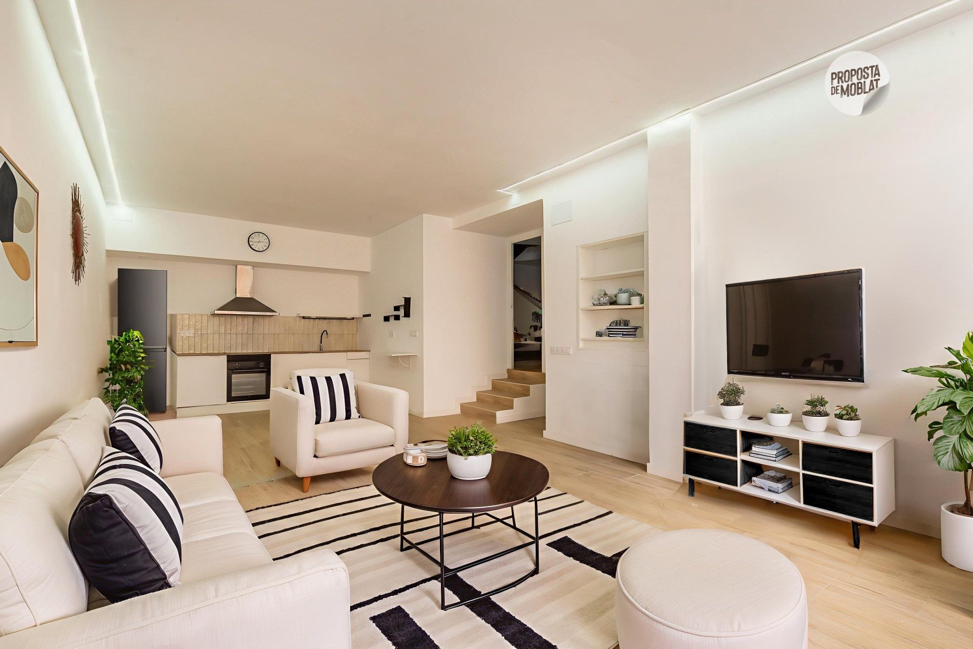 Sala d'estar de Dúplex en venda en Sant Cugat del Vallès amb Aire condicionat i Calefacció