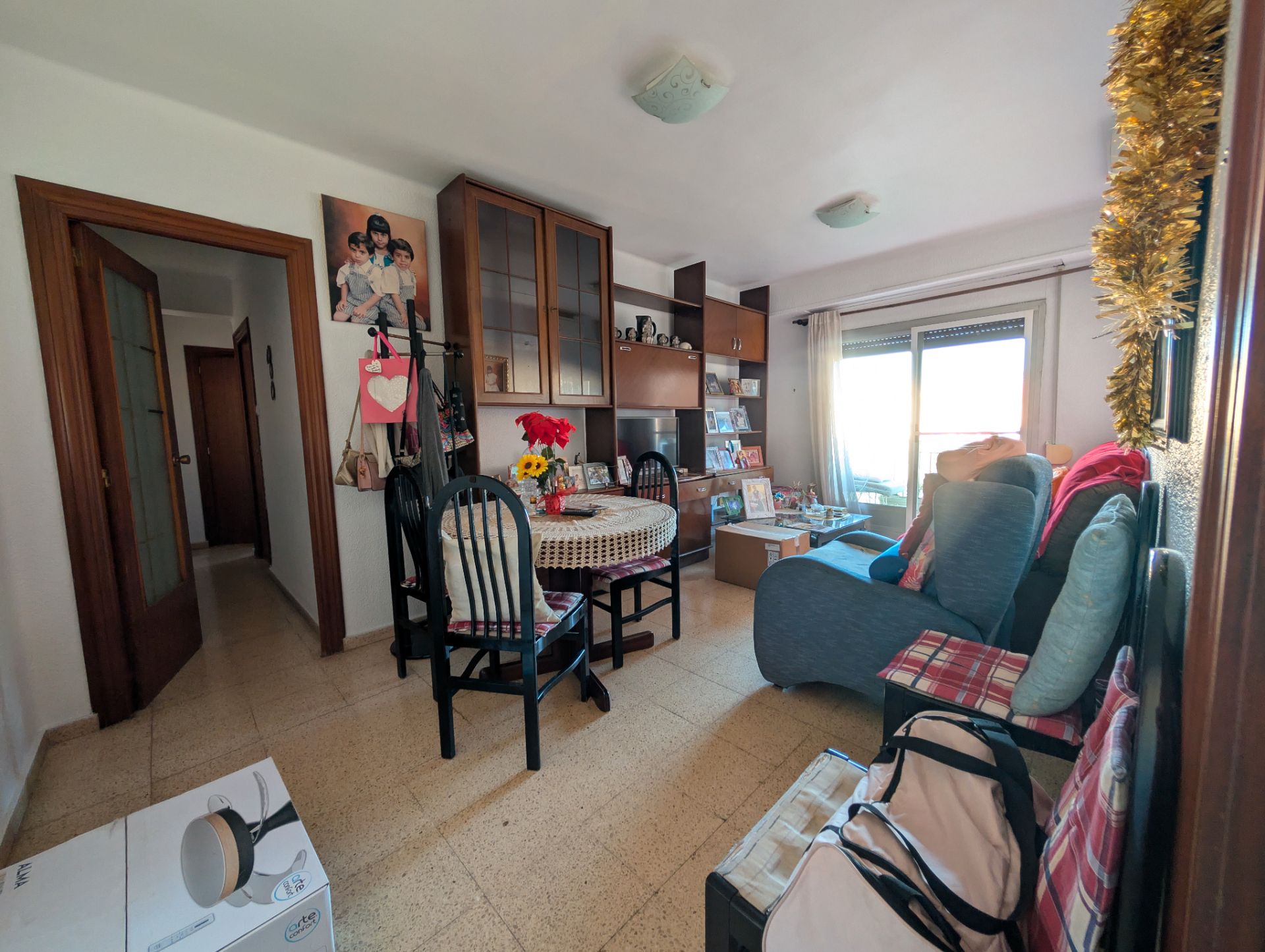 Living room of Flat for sale in Castellón de la Plana / Castelló de la Plana  with Air Conditioner, Heating and Furnished
