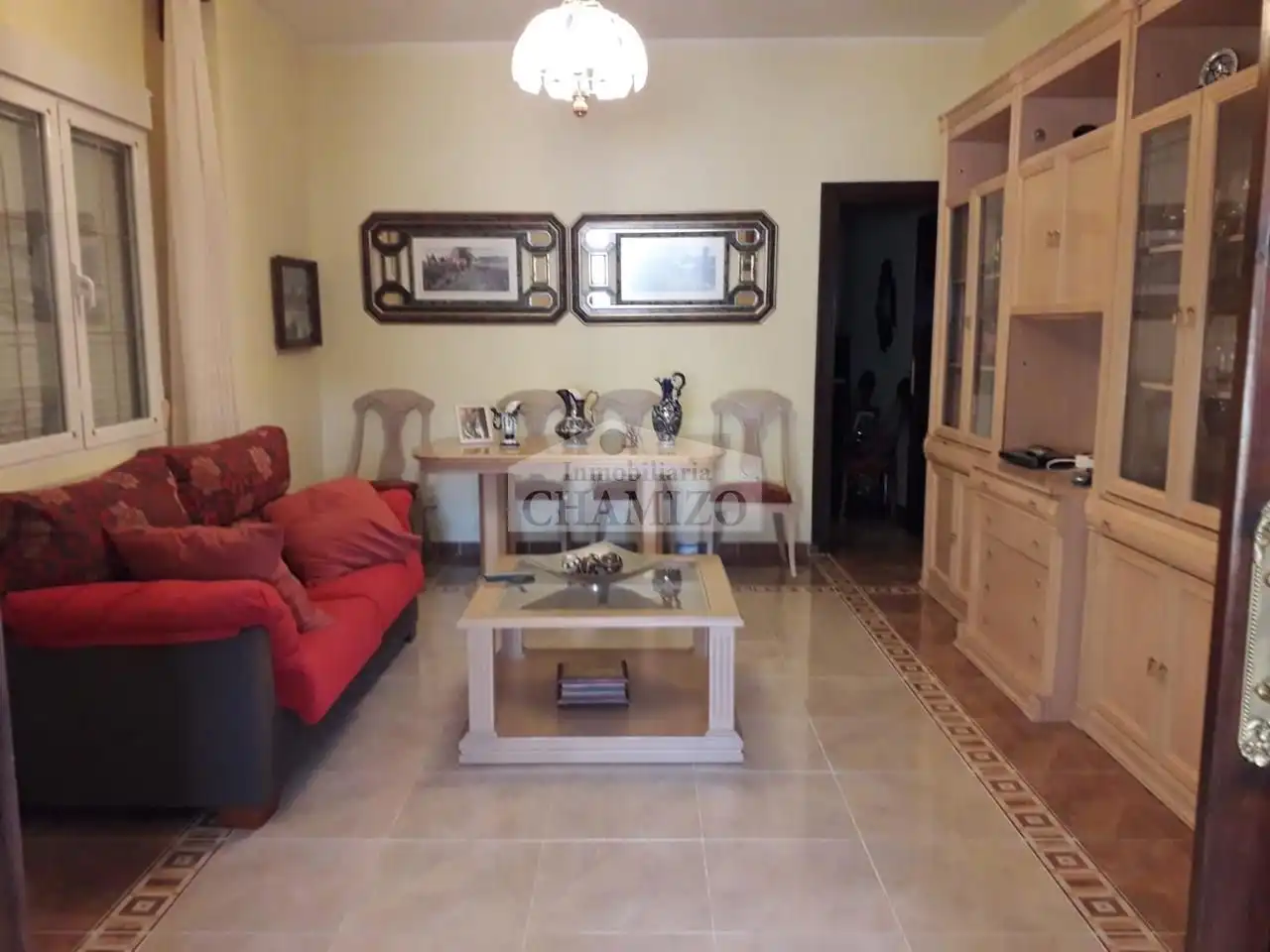 Sala de estar de Casa o chalet en venta en Villar de Rena con Aire acondicionado, Calefacción y Jardín privado