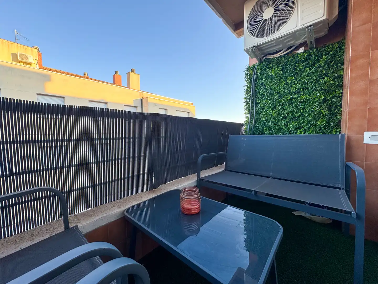 Terrace of Flat for sale in Caldes de Montbui  with Air Conditioner, Parquet flooring and Oven