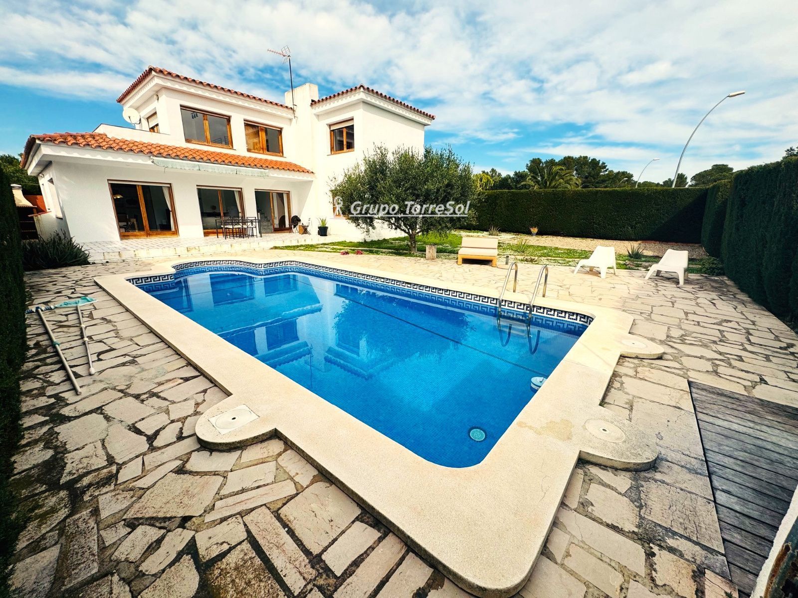 Exterior view of House or chalet for sale in L'Ametlla de Mar   with Terrace, Storage room and Swimming Pool