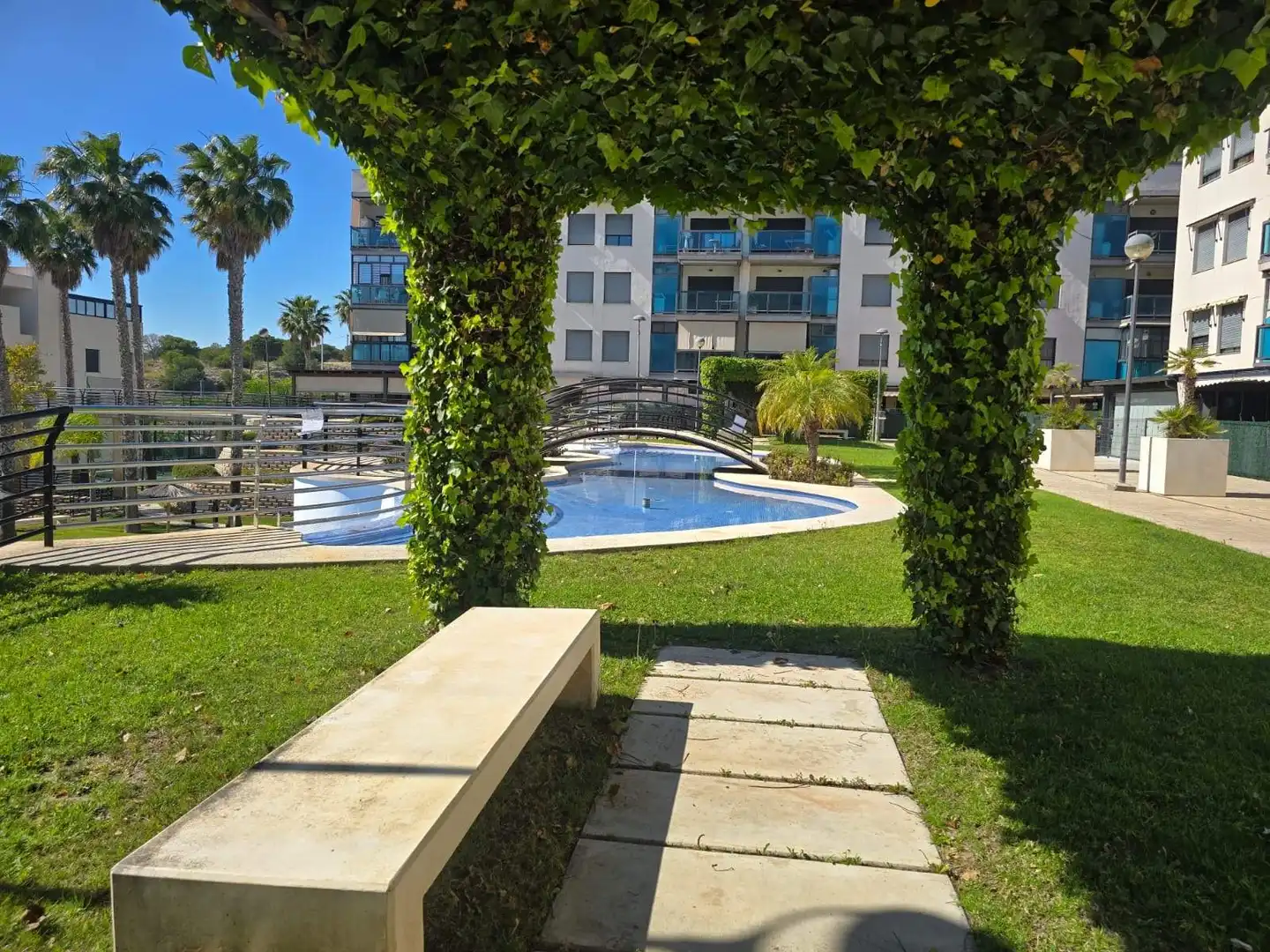Swimming pool of Flat for sale in Santa Pola  with Air Conditioner, Private garden and Terrace