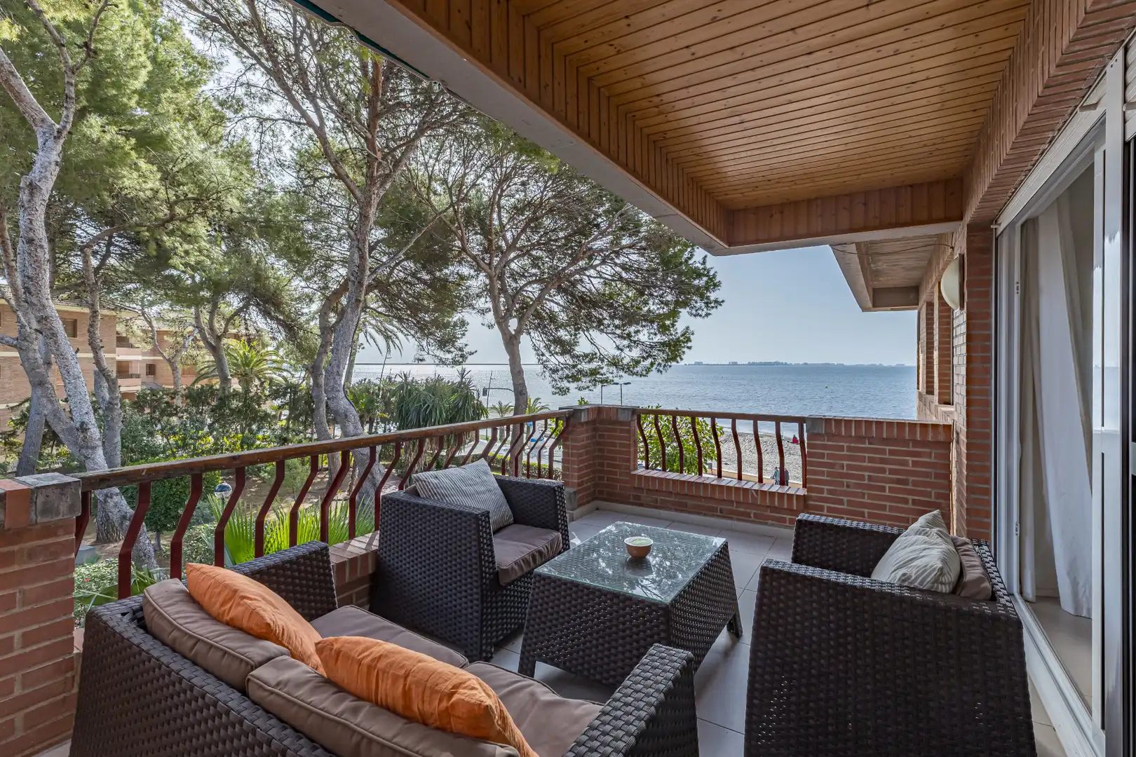 Terrace of Apartments for sale in San Javier  with Air Conditioner, Terrace and Furnished