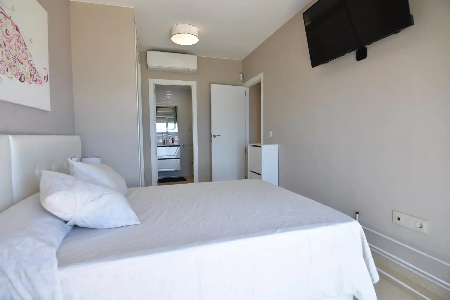 Bedroom of Flat for sale in Oropesa del Mar / Orpesa  with Air Conditioner, Heating and Private garden