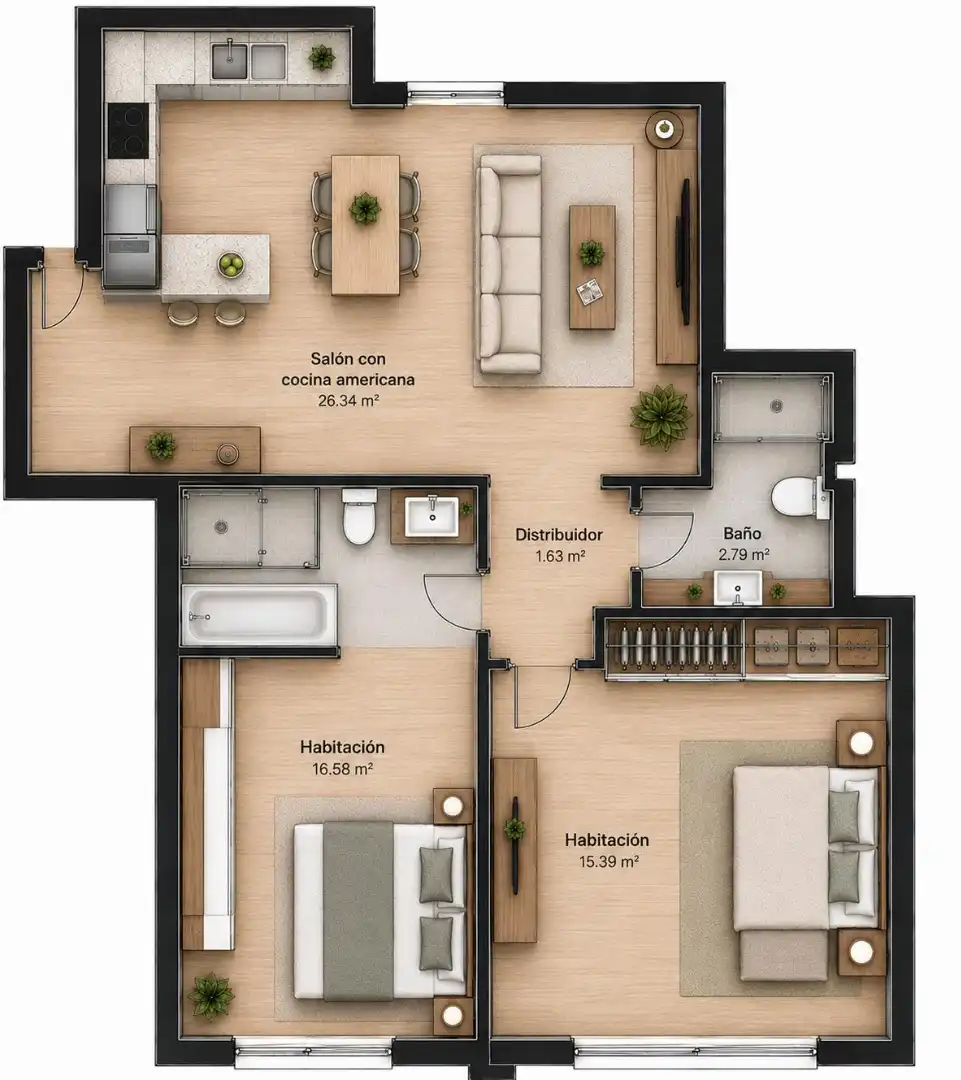Flat for sale in Salamanca  with Heating, Parquet flooring and Furnished