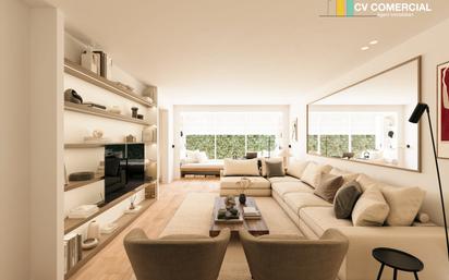 Living room of Flat for sale in  Barcelona Capital  with Air Conditioner, Heating and Parquet flooring