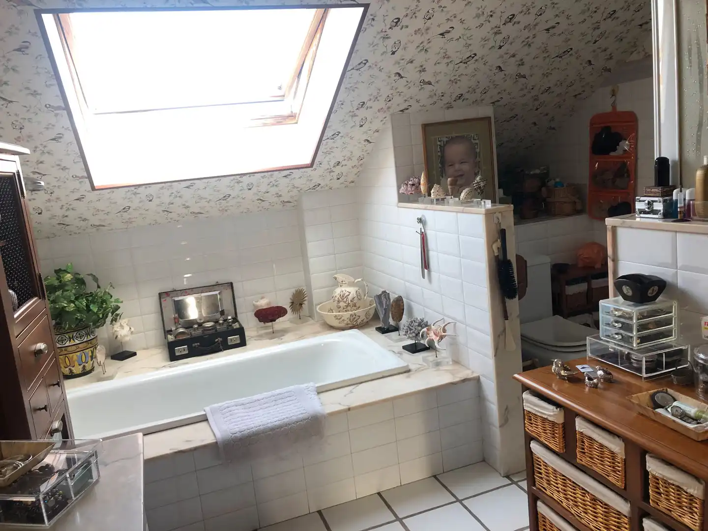 Badezimmer von Haus oder Chalet zum Verkauf in Oleiros mit Privatgarten, Parkett und Terrasse
